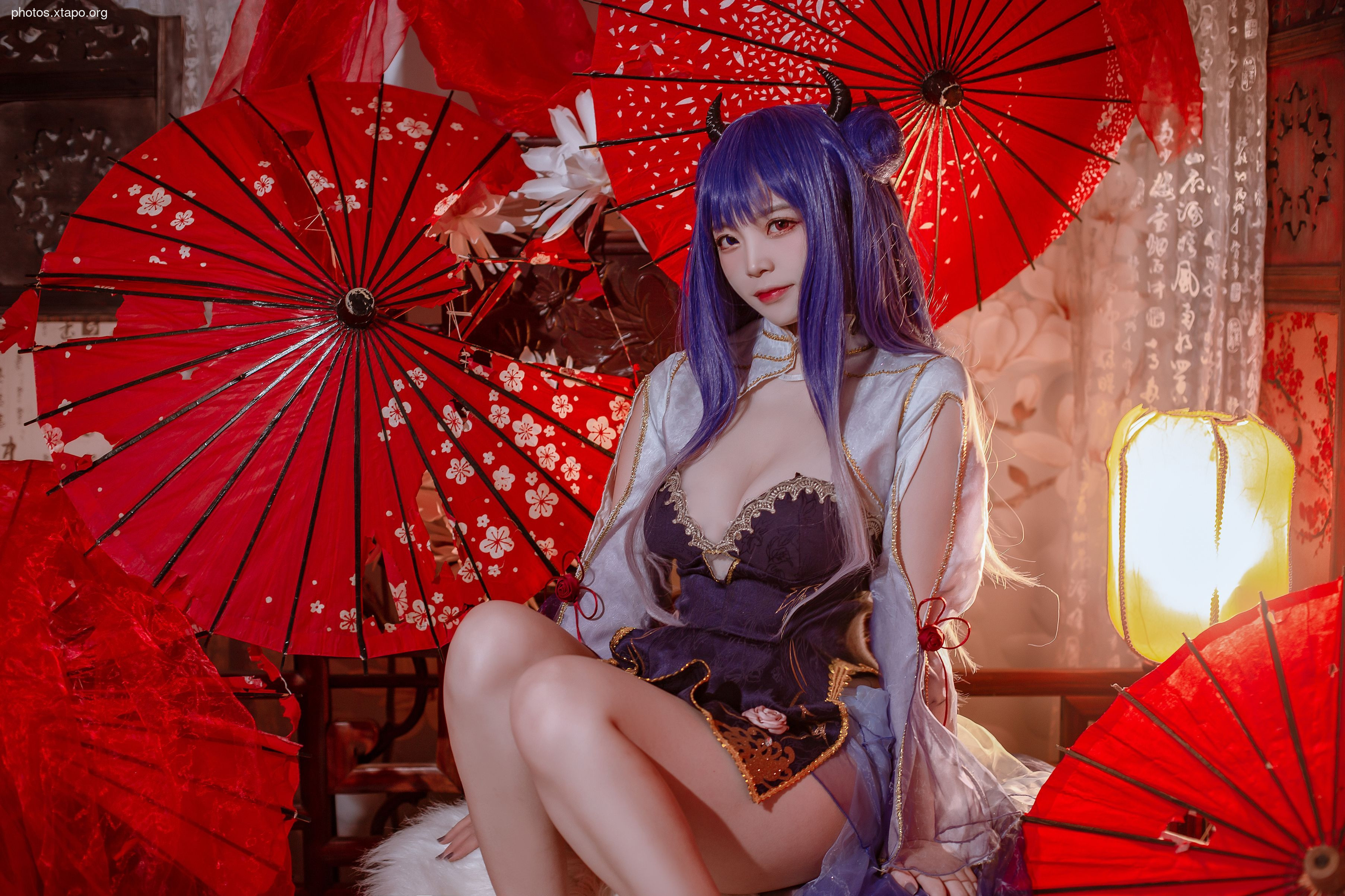 Popular coser Nisa - Blue Ibuki Cheongsam 29P-197MB