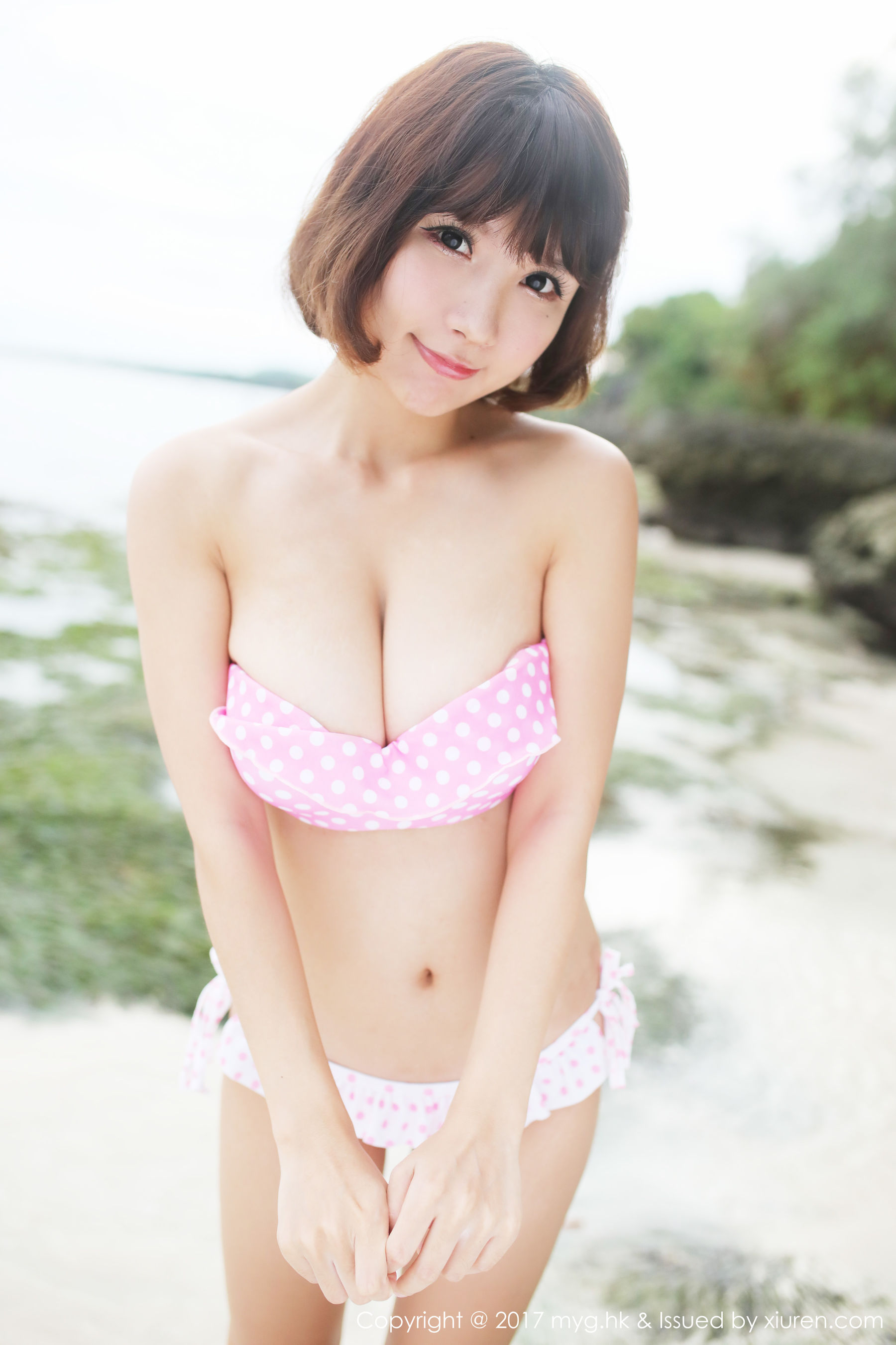 Xiao Qian Sunny Beauty Pet Dot Bikini Series Miyuan Pavilion Mygirl VOL.267