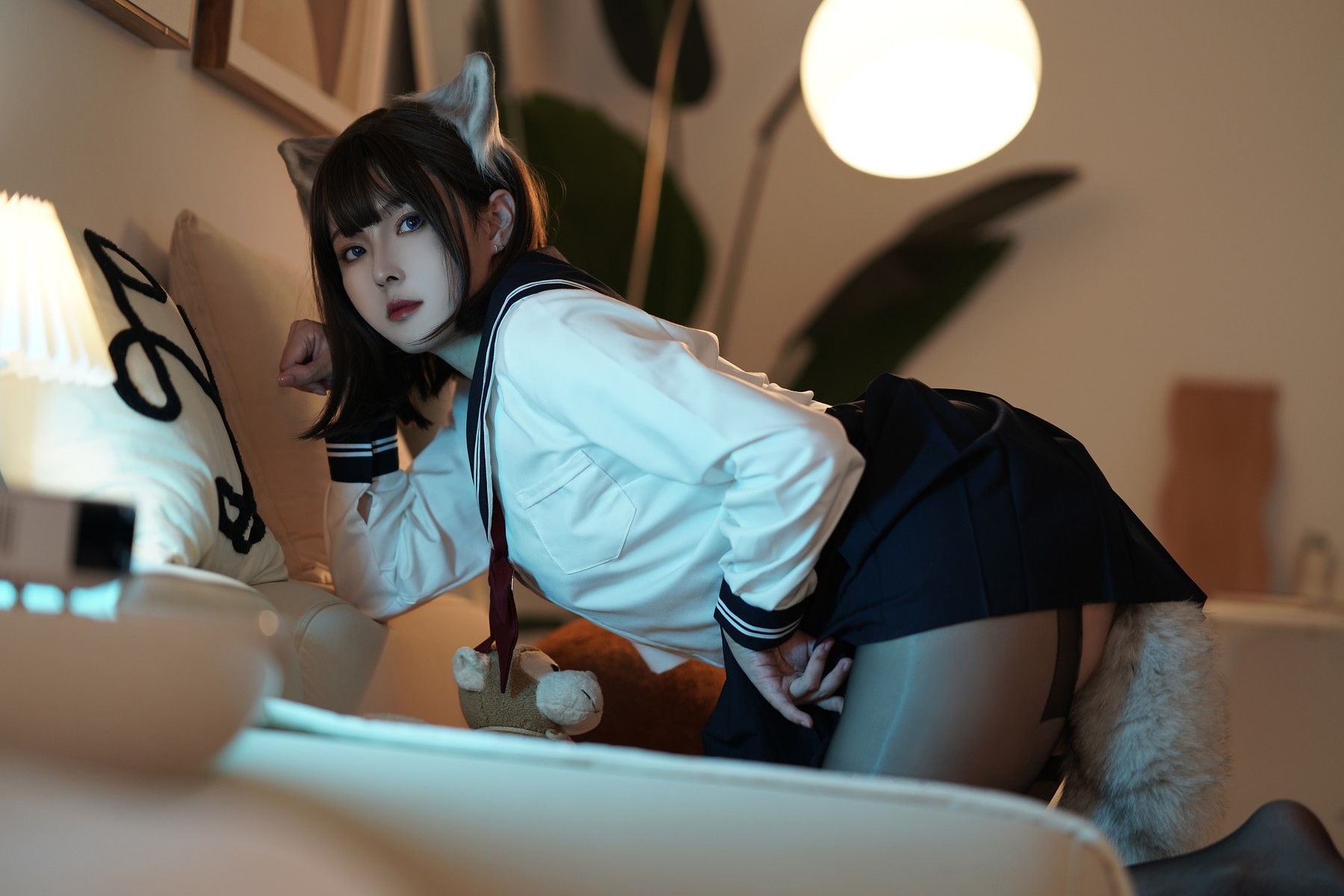 Cosplay Natsuko Natsuko big tail cat