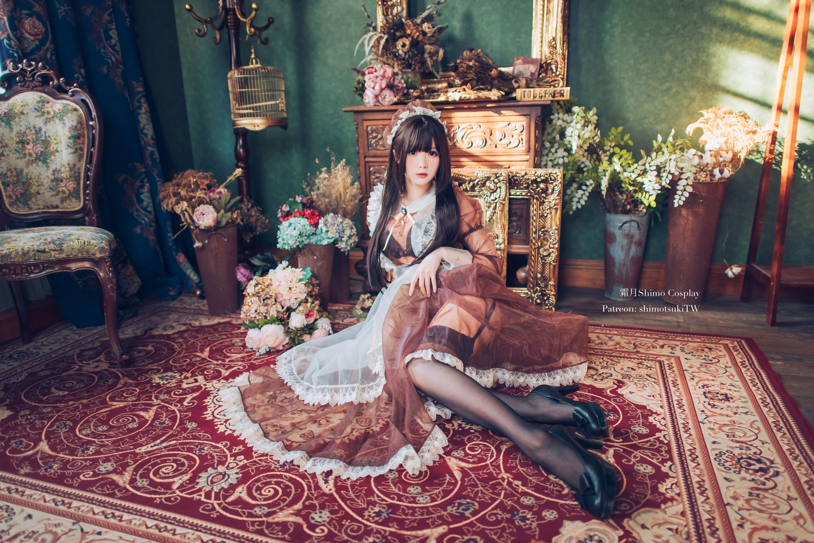 COS Welfare Weibo Girl Paper Cream Moon Shimo -Maid