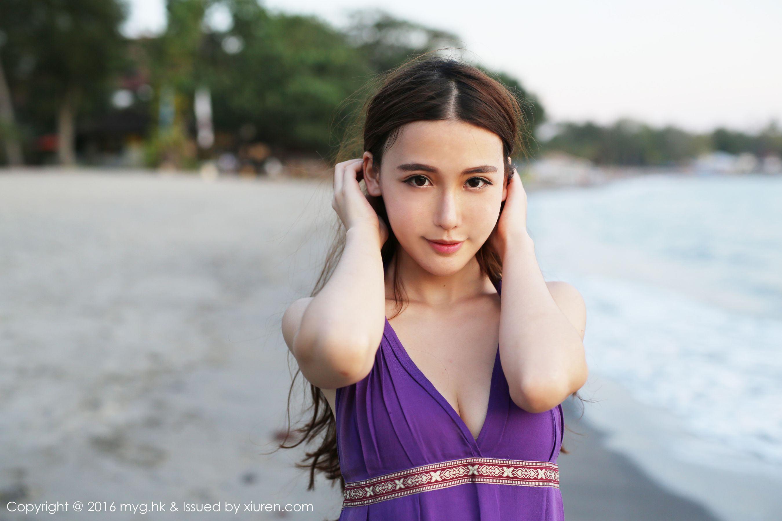 Xiongyu BOBO Longmu Island Travel Beach Beauty Fresh Series Miyuan Pavilion Mygirl VOL.191