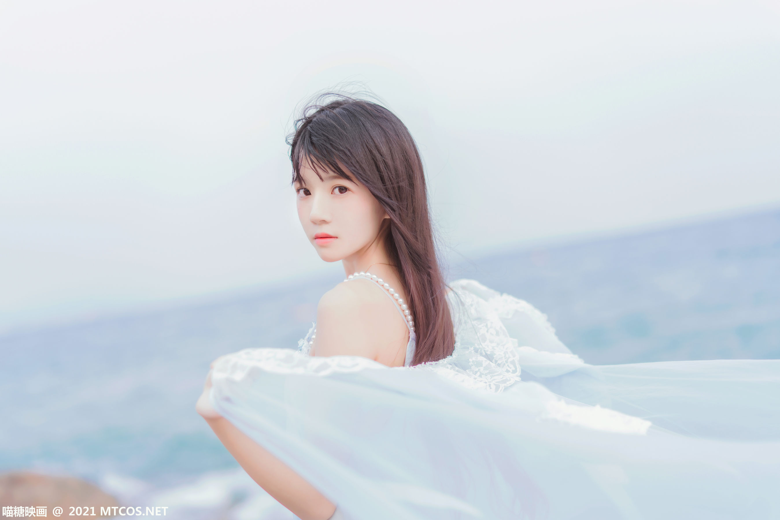 Meow Sugar Scales VOL.380 Seaside long skirt