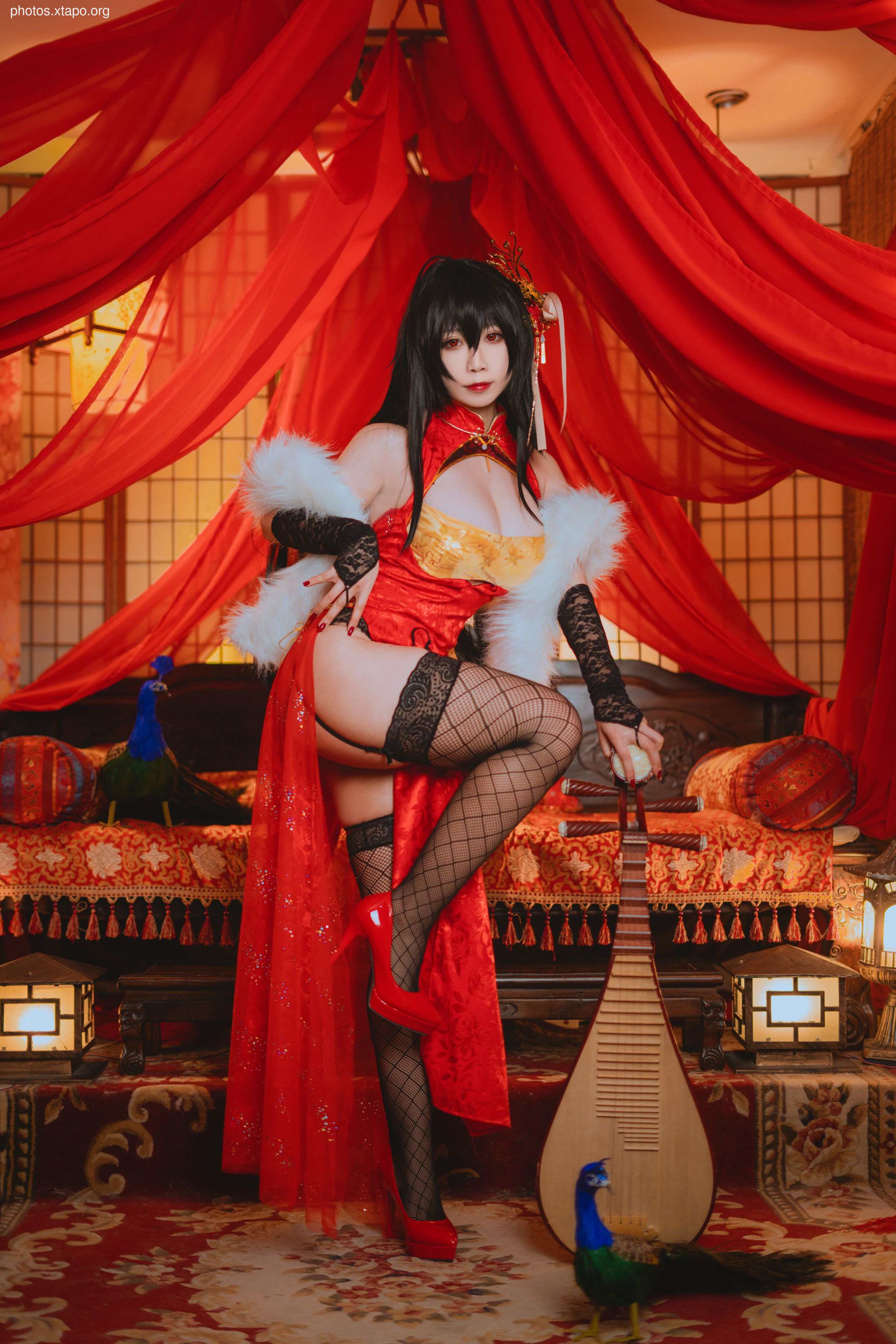 Jeongzi Peach Dafeng Cheongsam 10P-231MB