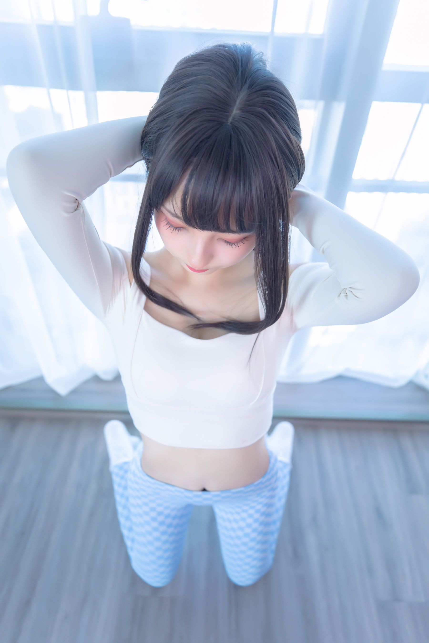 Welfare COS Lolita Shenli Banzhen Winter -Blue and White Grid