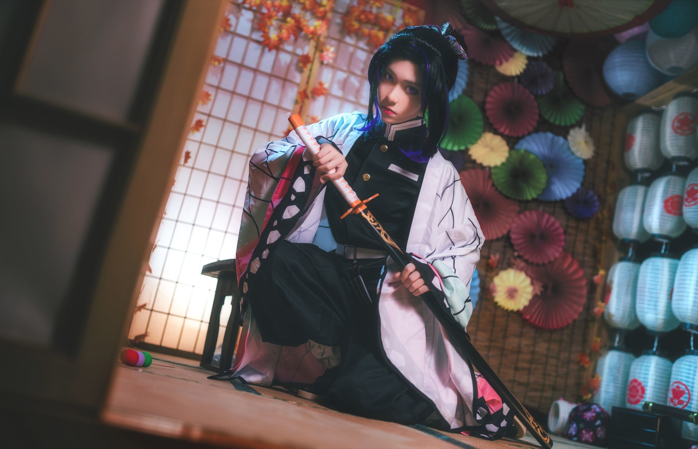 COS Welfare Anime blogger Nan Tao Momoko -Butterfly Ninja Uniform