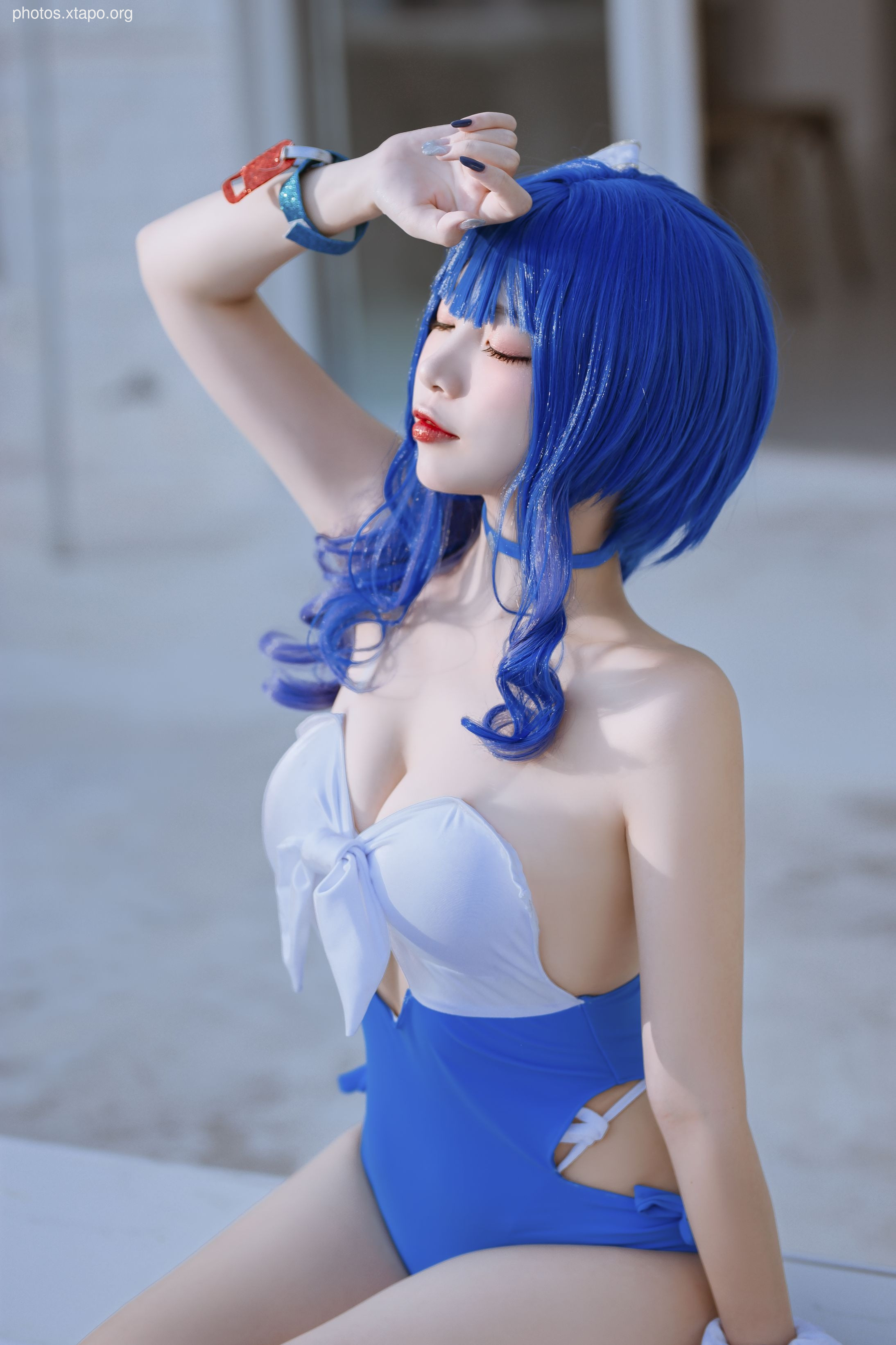 Erzuo Nisa Blue Bora Swimsuit 20p-364MB