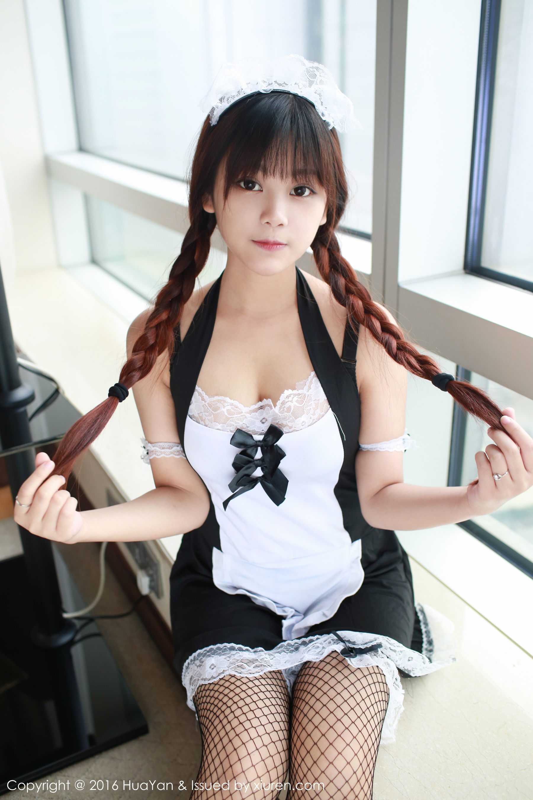 Model Xiaoyue Er's Green Little Girl, Little Fresh Series Hua Yan Huayan Vol.016