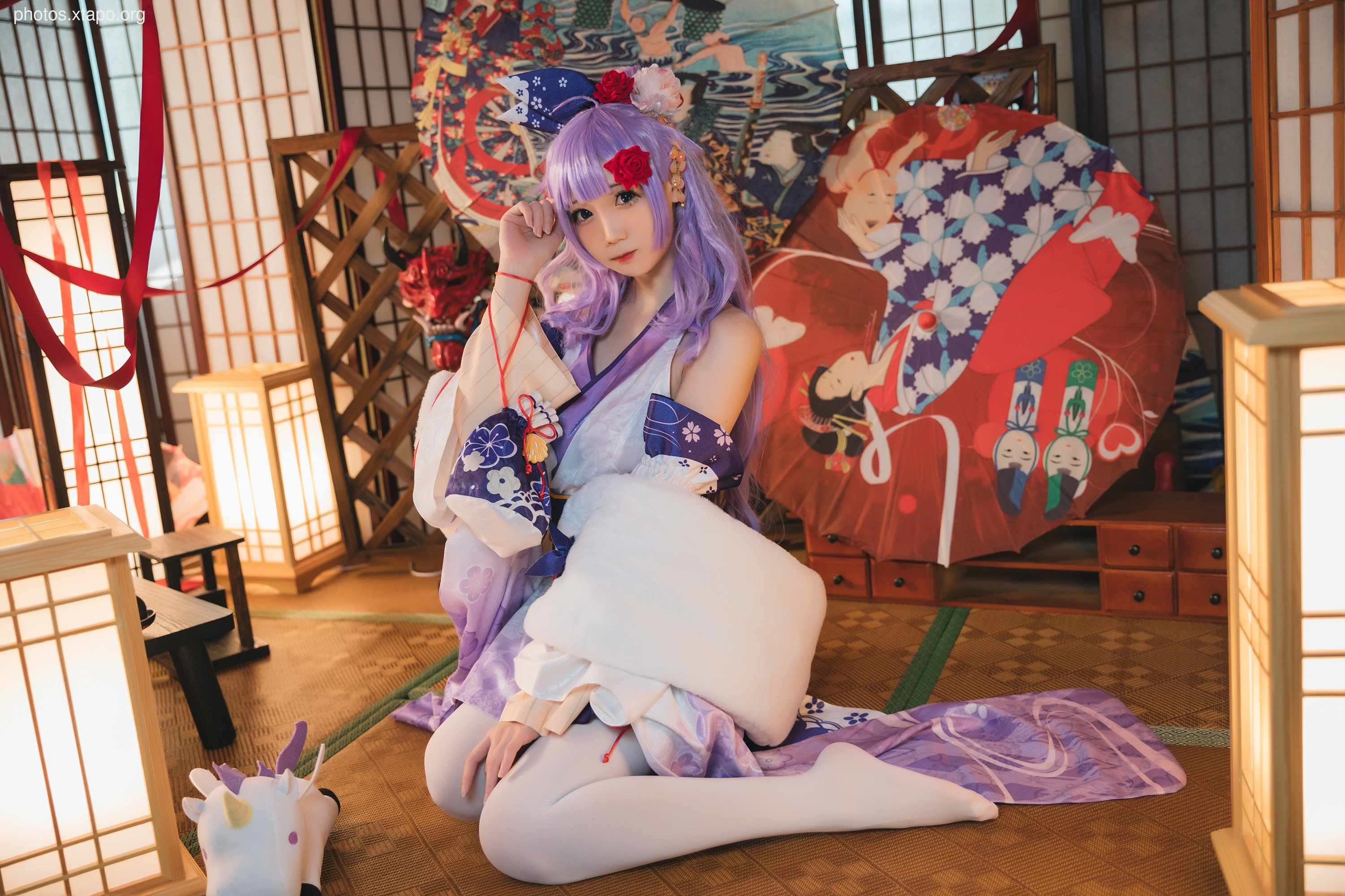 Swing carbon unicorn kimono 30p-124MB
