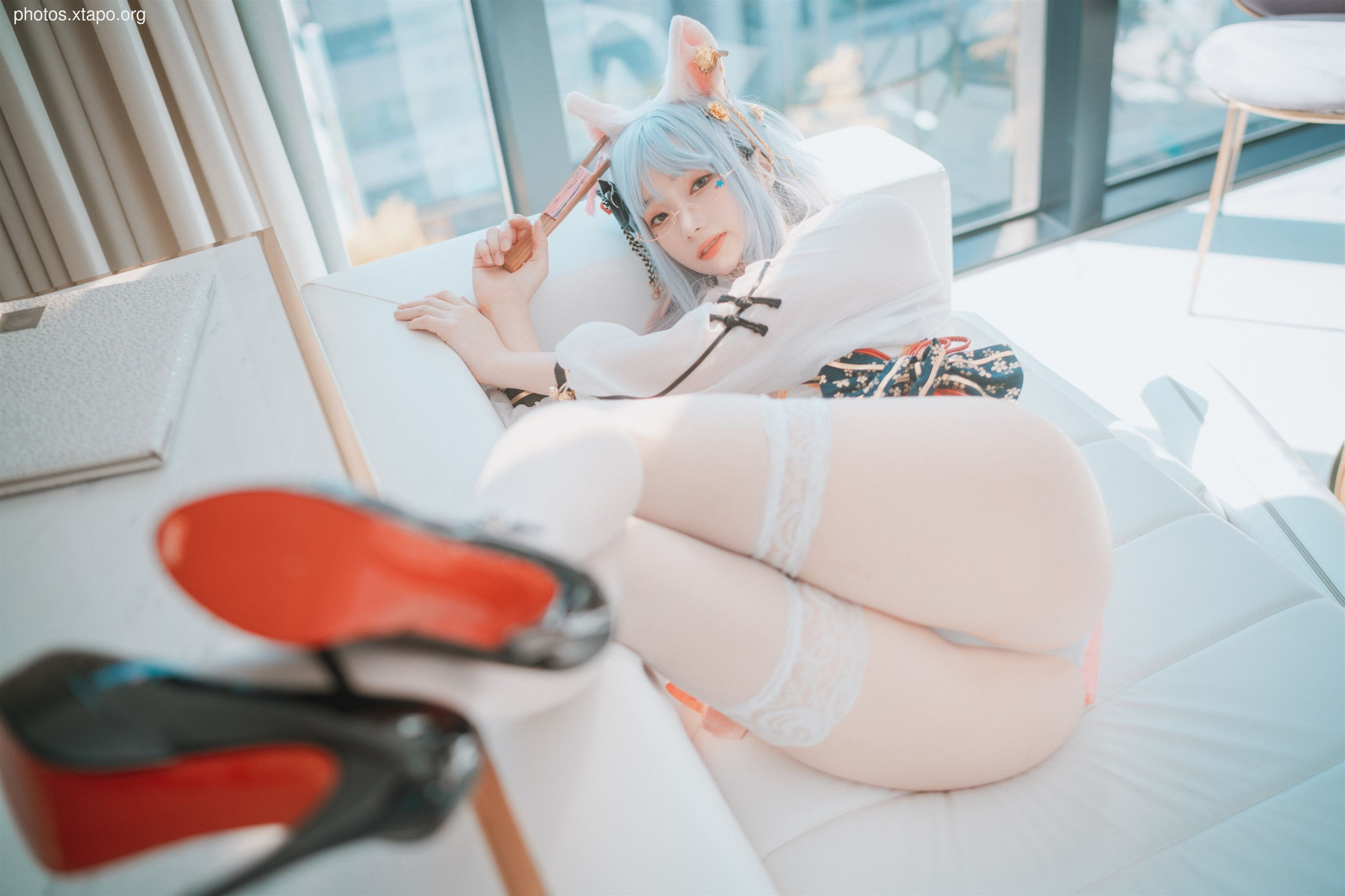 Djawa Photo - Bambi (밤비) - The cat wears an qípáo