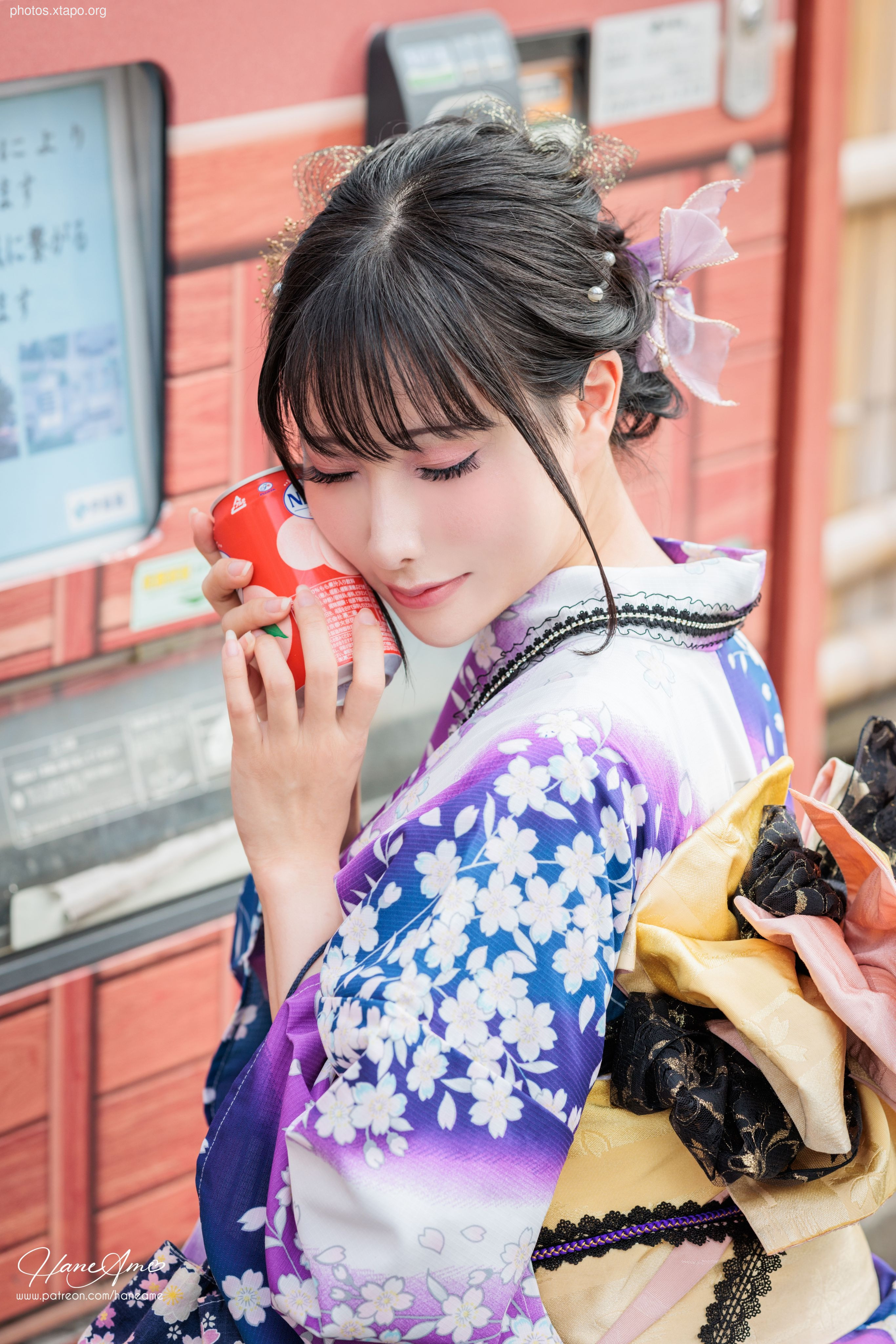 Violet summer yukata