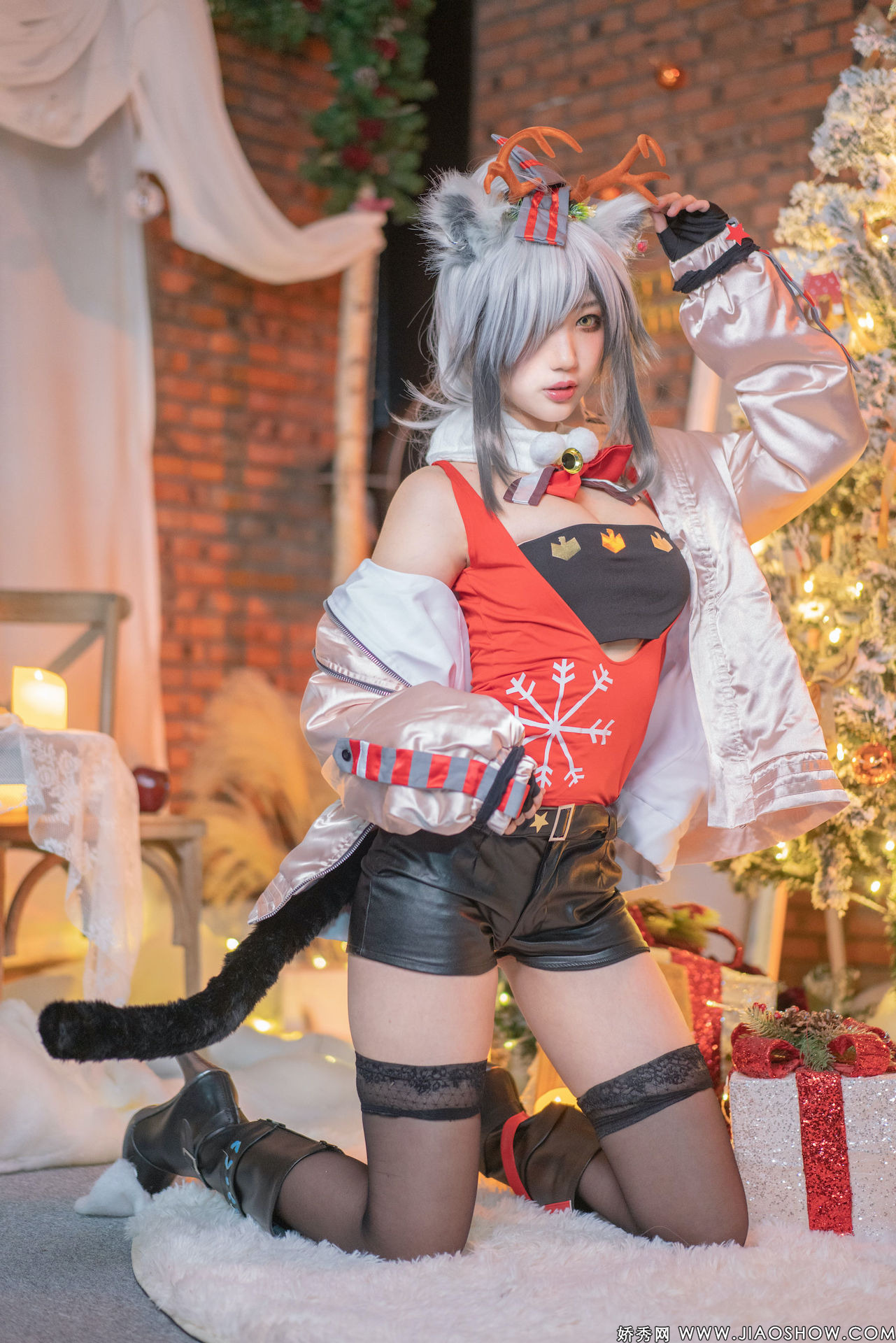 [Zhou Ji is a cute bunny] Christmas black Arknights Schwarz