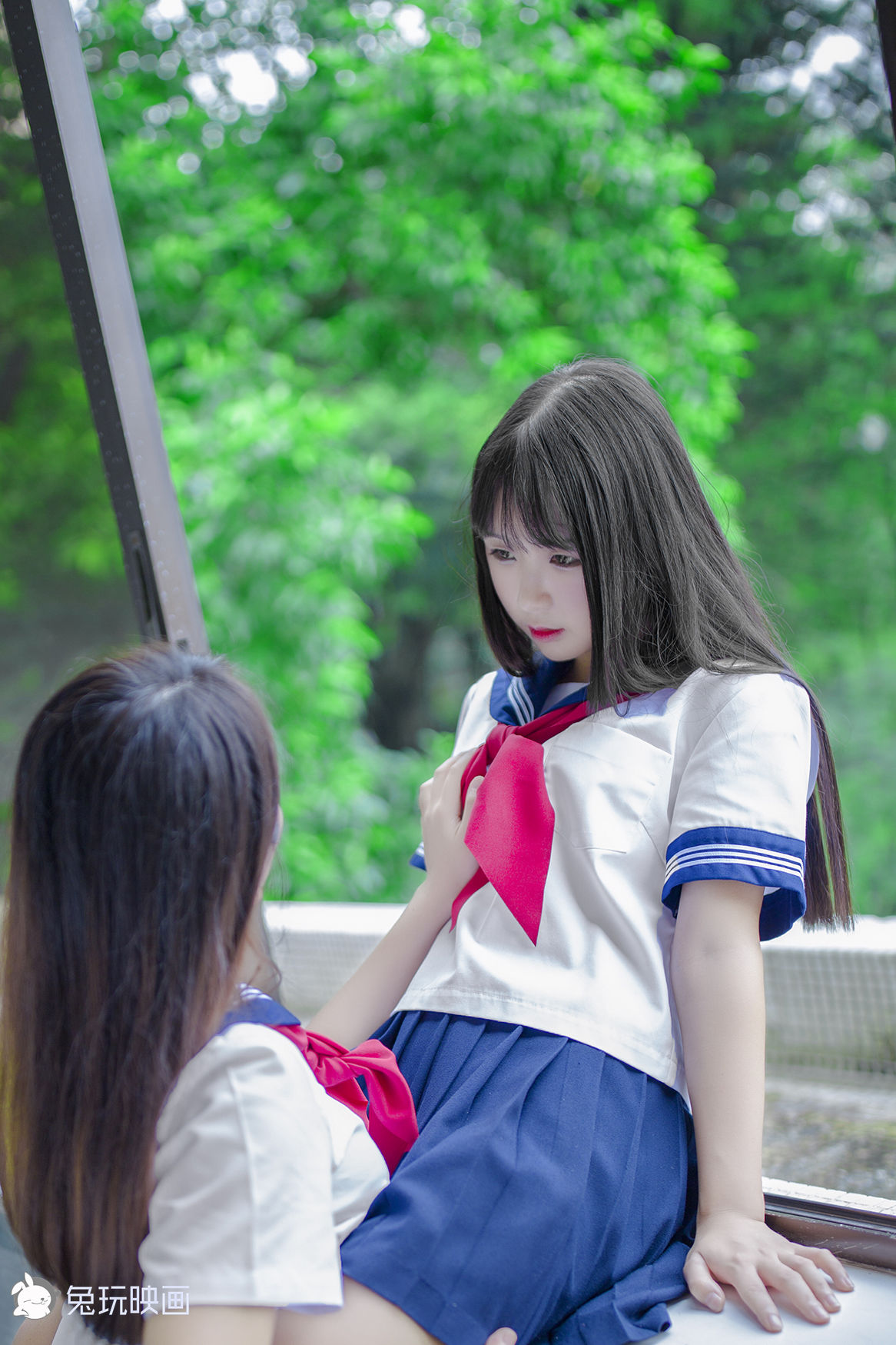 Bunny Playing Painting -Carn Uniform Vol.002 Classroom after school