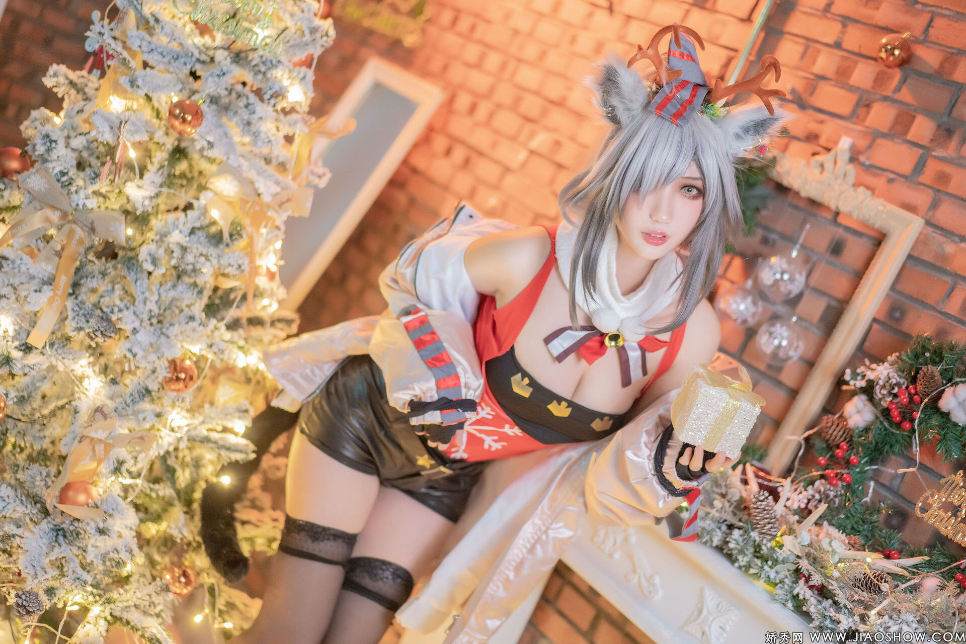 [Zhou Ji is a cute bunny] Christmas black Arknights Schwarz