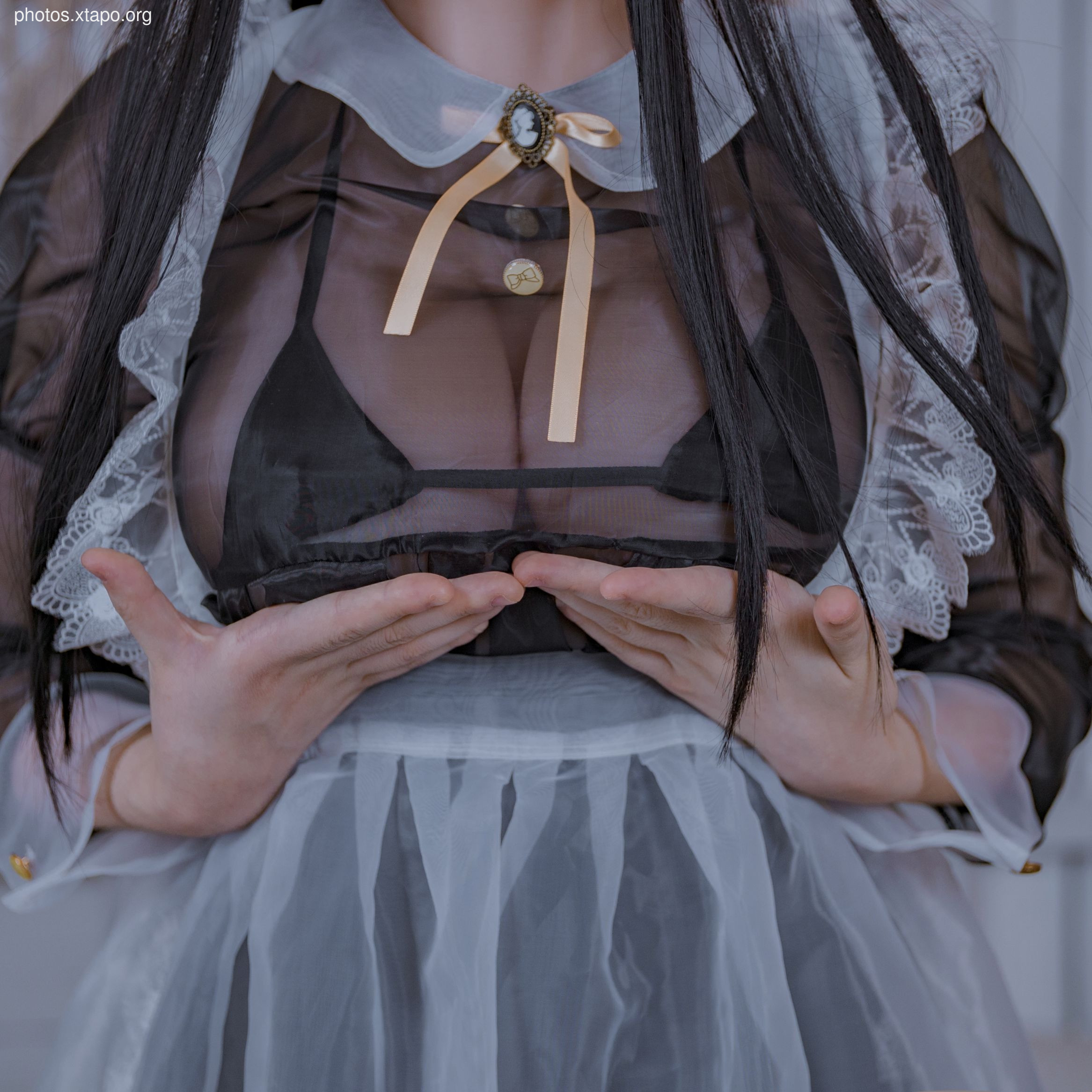 No.003 Black Transparent Maid 54P-598MB