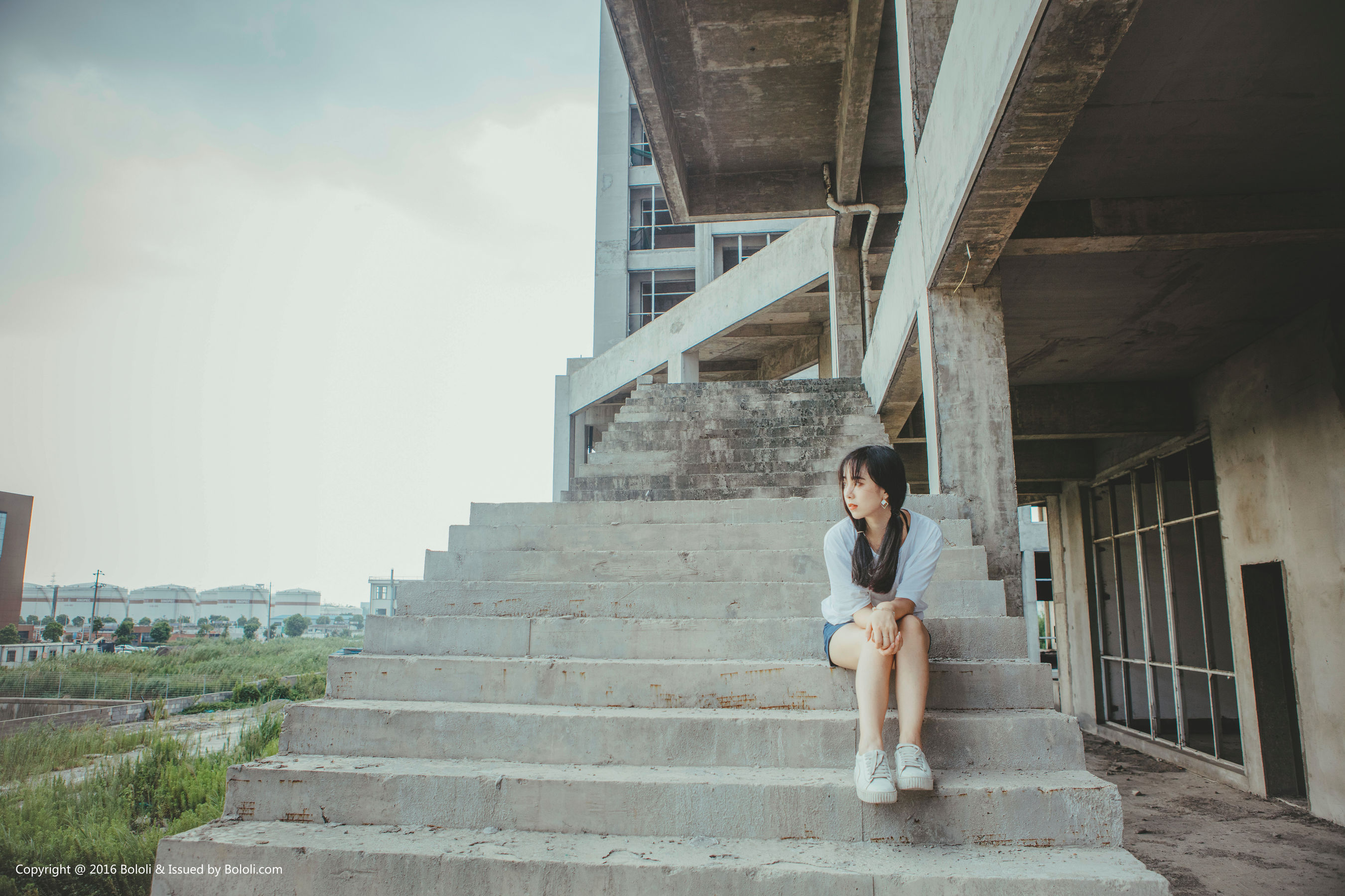 Super fierce Nuo Japanese Double Ponytail Girl Kimoe Que Meng Culture Kim020