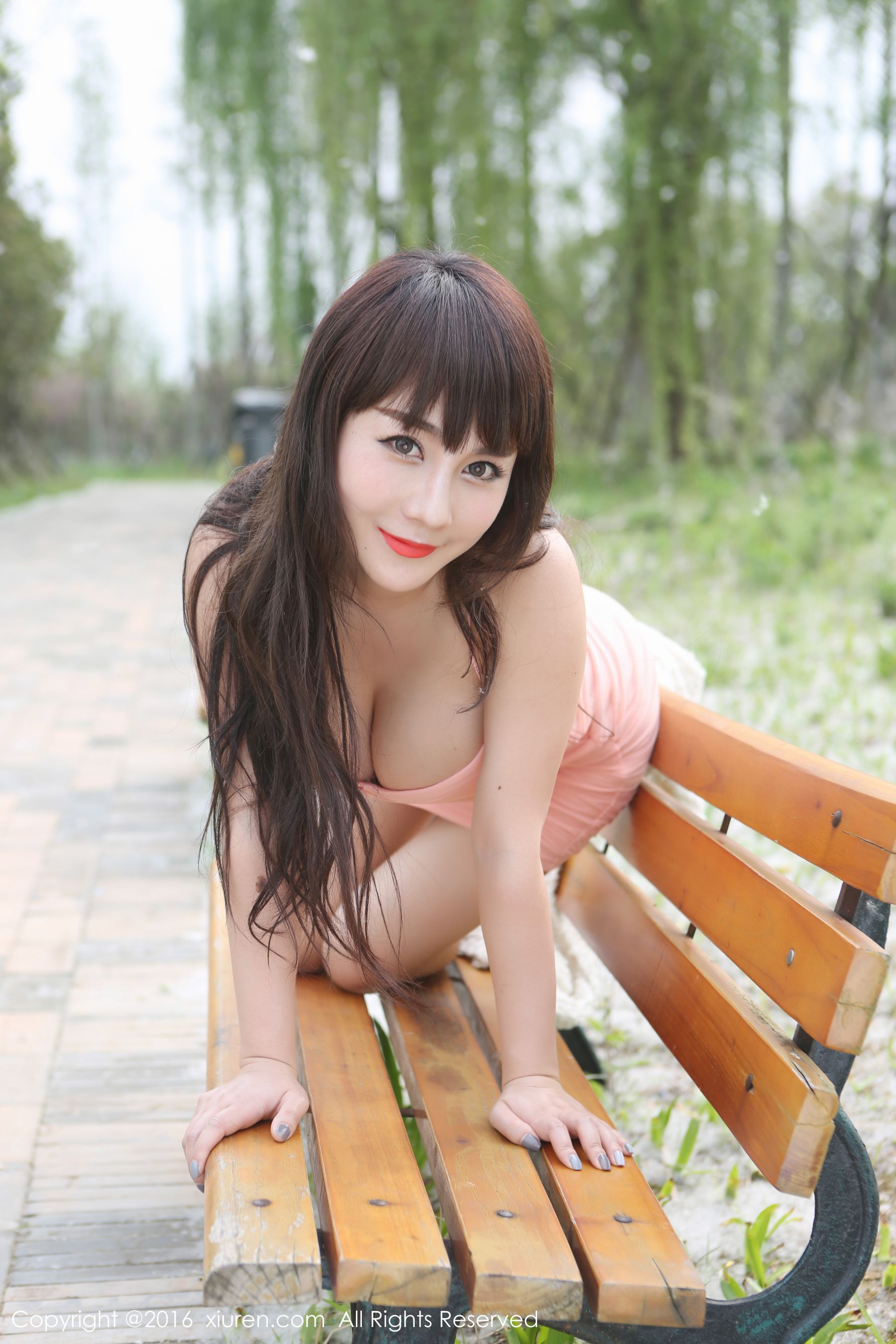 Chen Qiaobei Isabella Outer Shooting Super Skirt Series Xiuren No.529