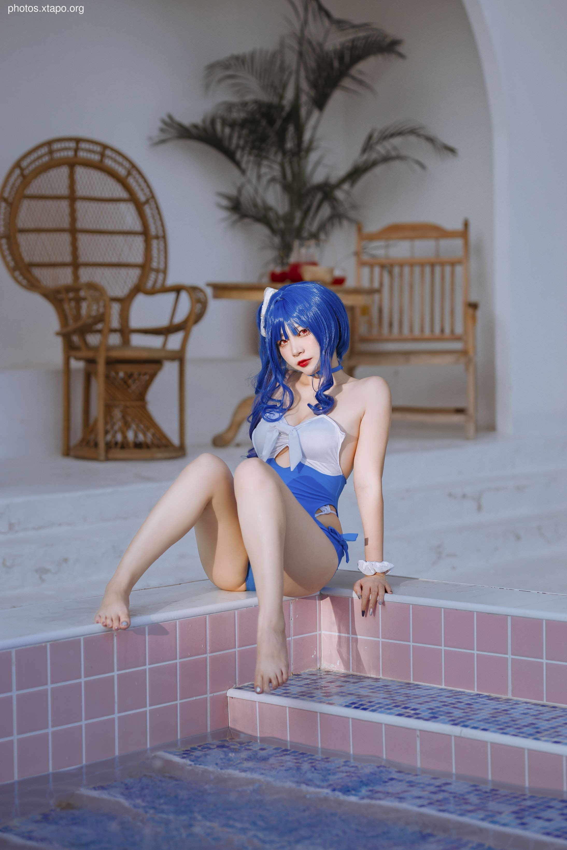 Erzuo Nisa Blue Bora Swimsuit 20p-364MB