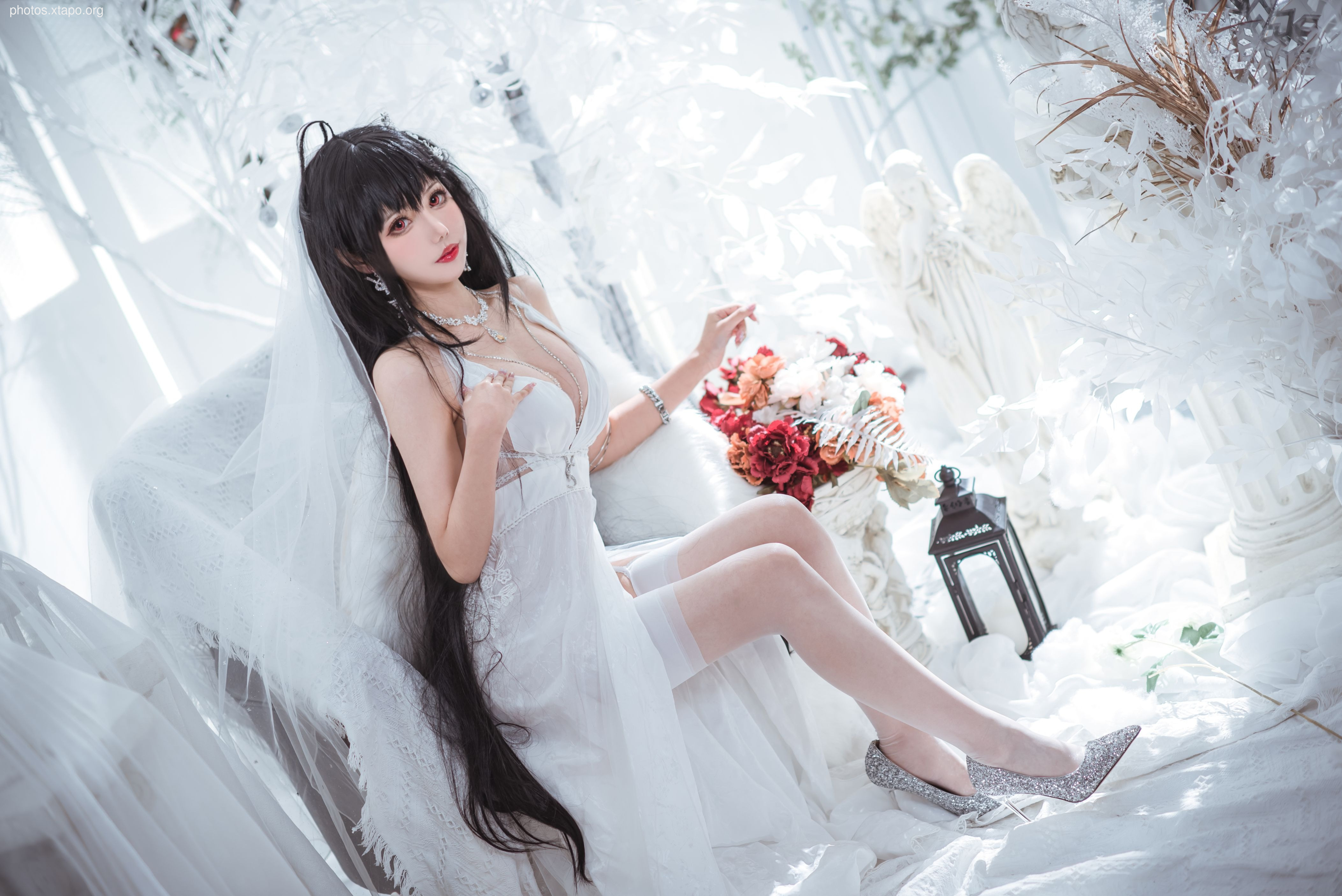 Fairy Moon Dafeng Pure White Wedding Dress 30p-189MB