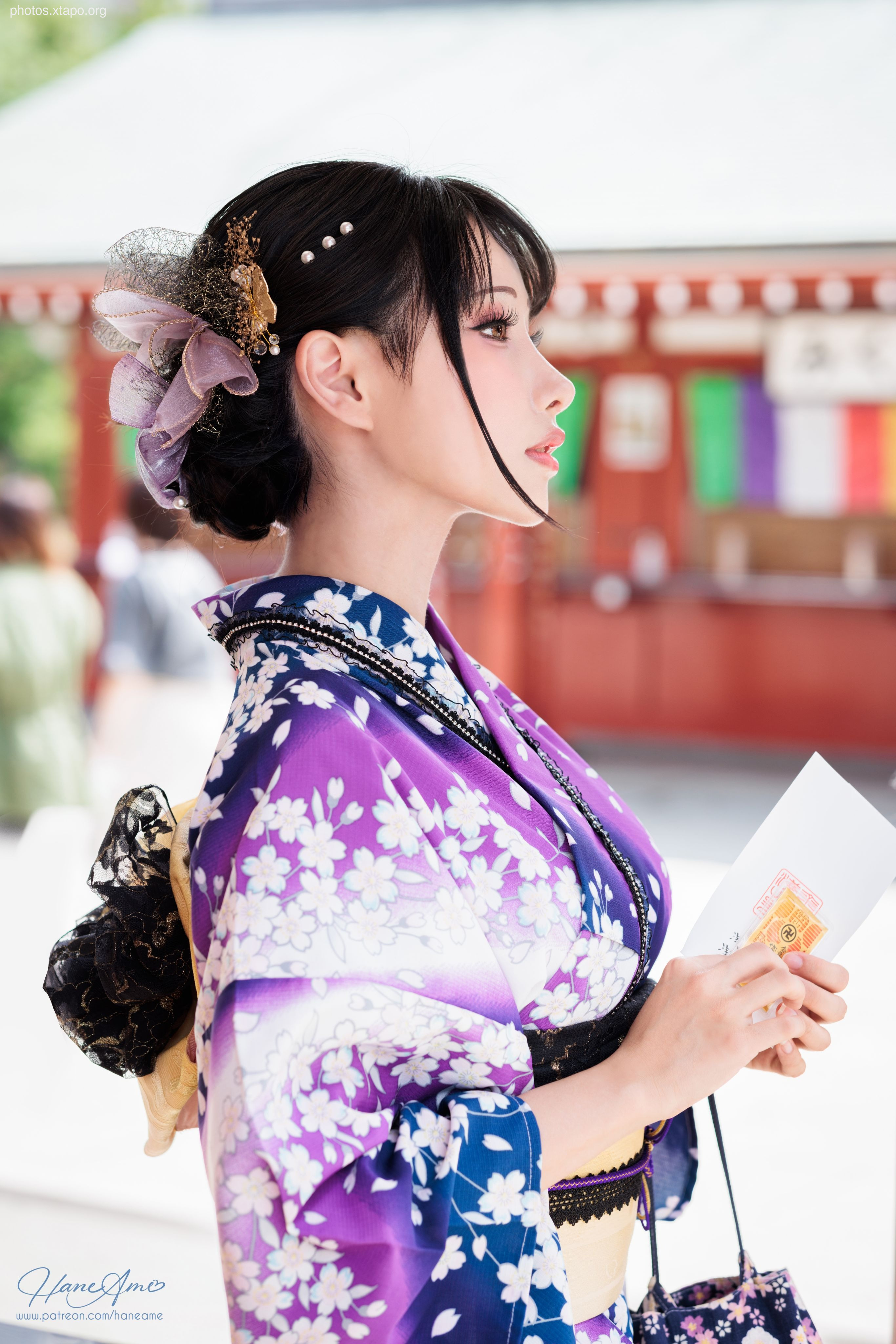 Violet summer yukata