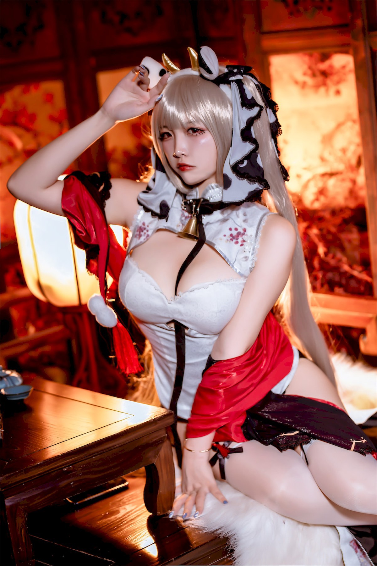 Cosplay Nisa Azur Lane Awesome Cheongsam