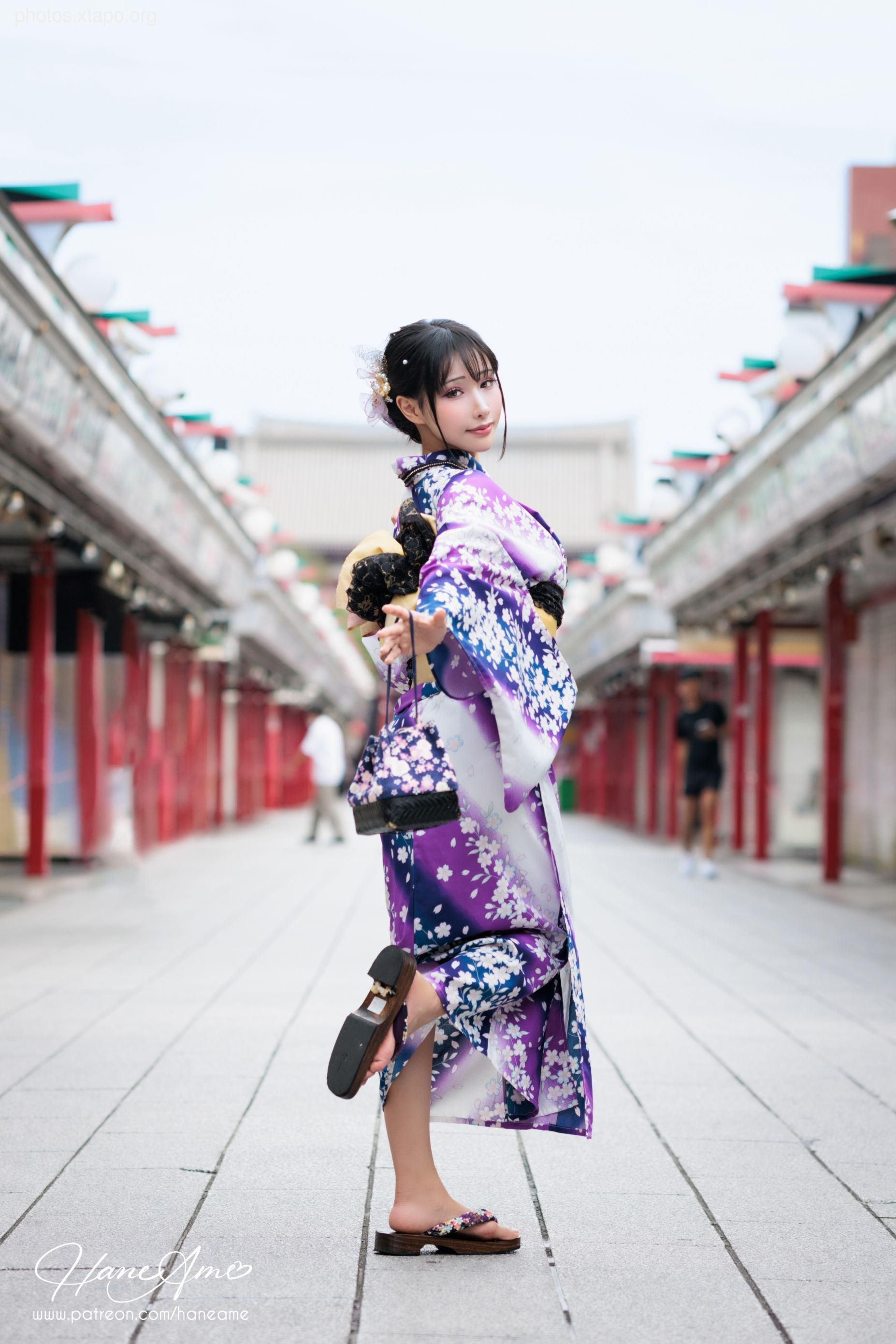 Violet summer yukata