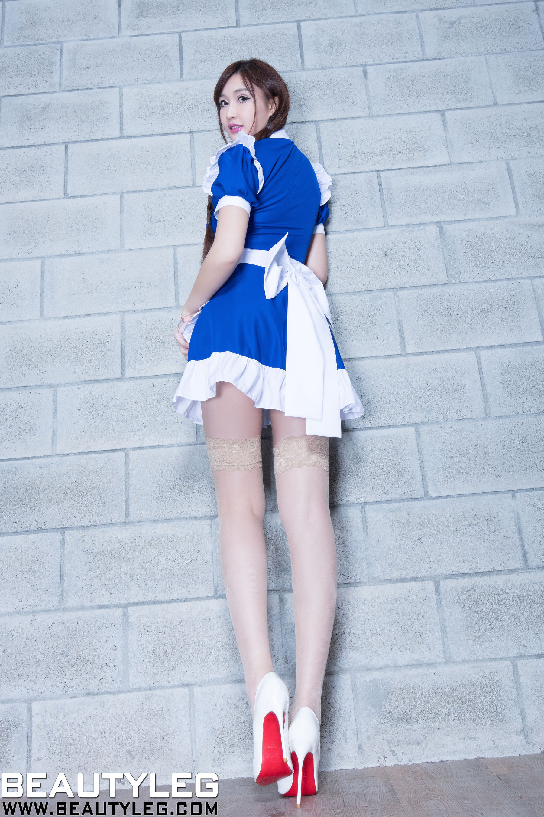 Ren Yuxuan VANESSA Belly Stockings Beautiful LegsSilkless Legs Beautyleg No.1609