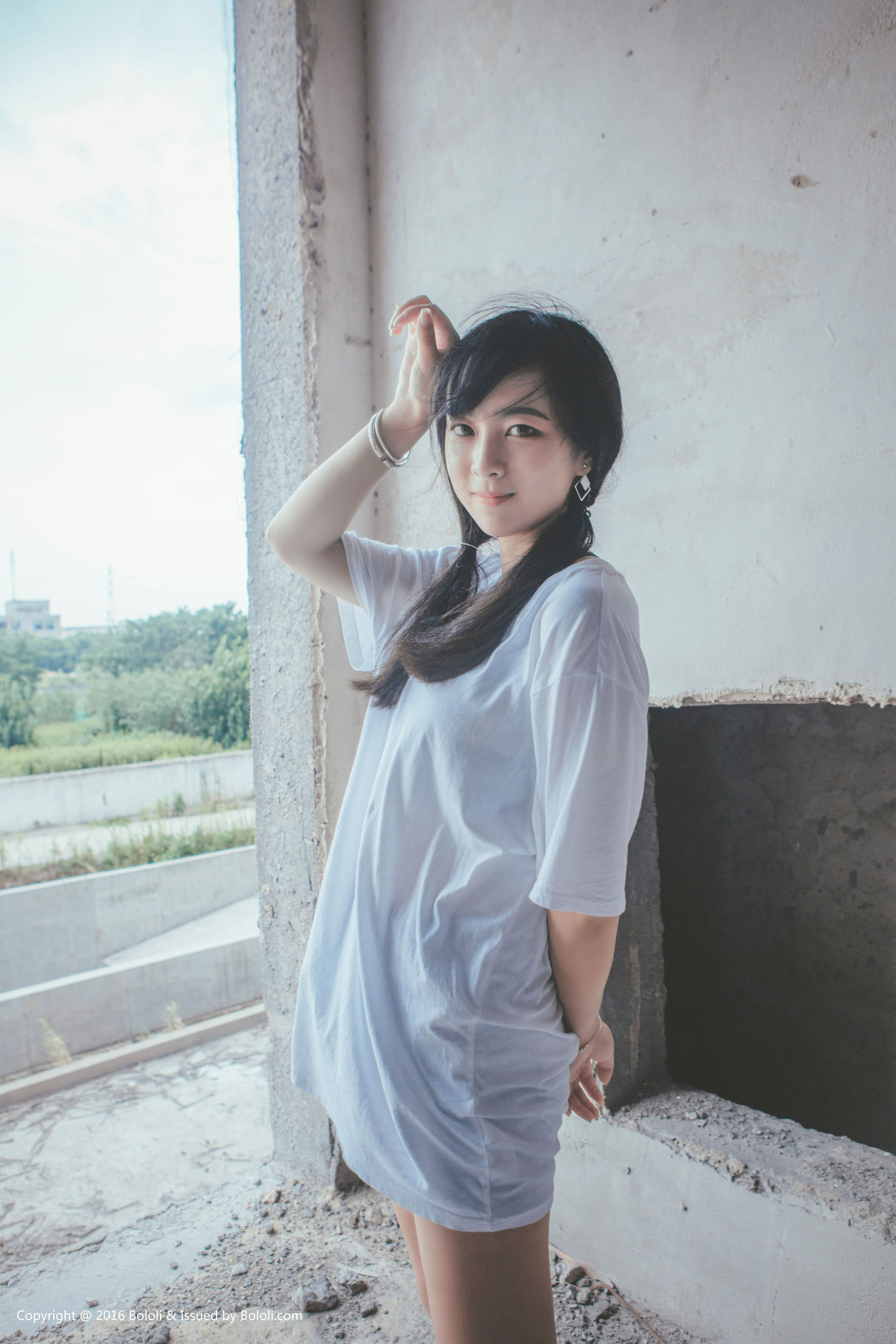 Super fierce Nuo Japanese Double Ponytail Girl Kimoe Que Meng Culture Kim020