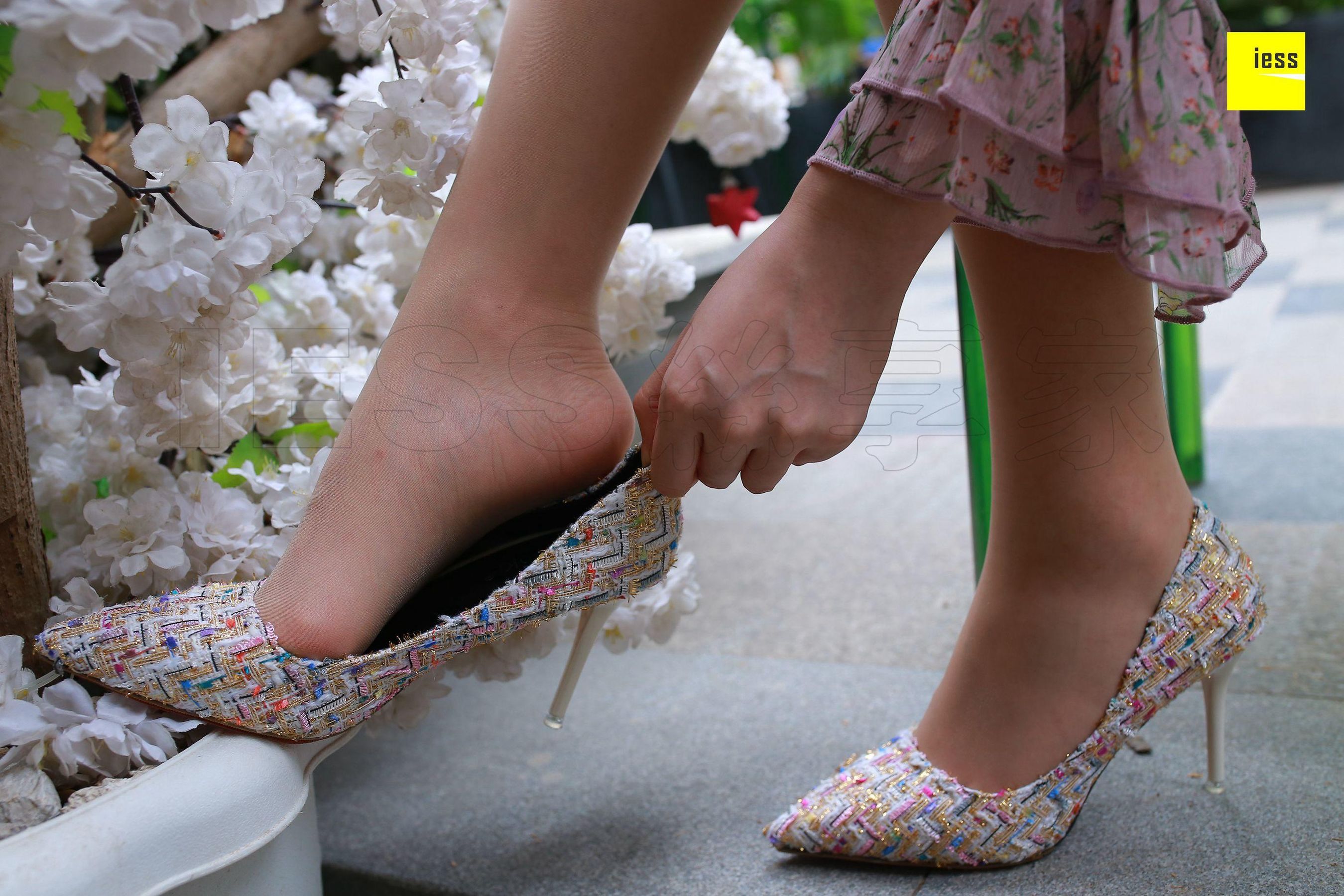 Purple Purple White Skin Beautiful toes Different Thoughts to IESS Silkxiang Home 235