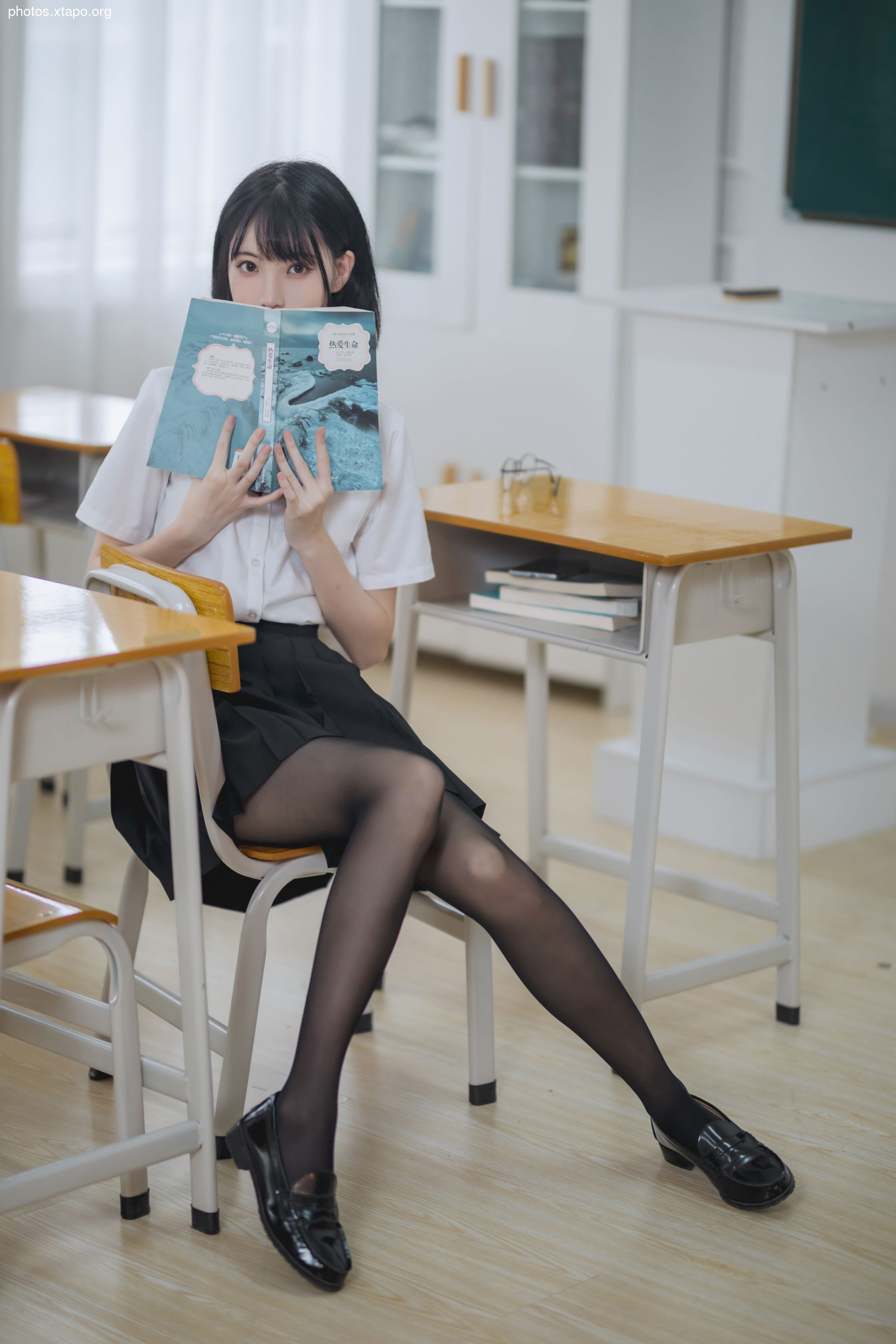 Xu Lan -NO.01 Classroom jk black silk 40p -426MB