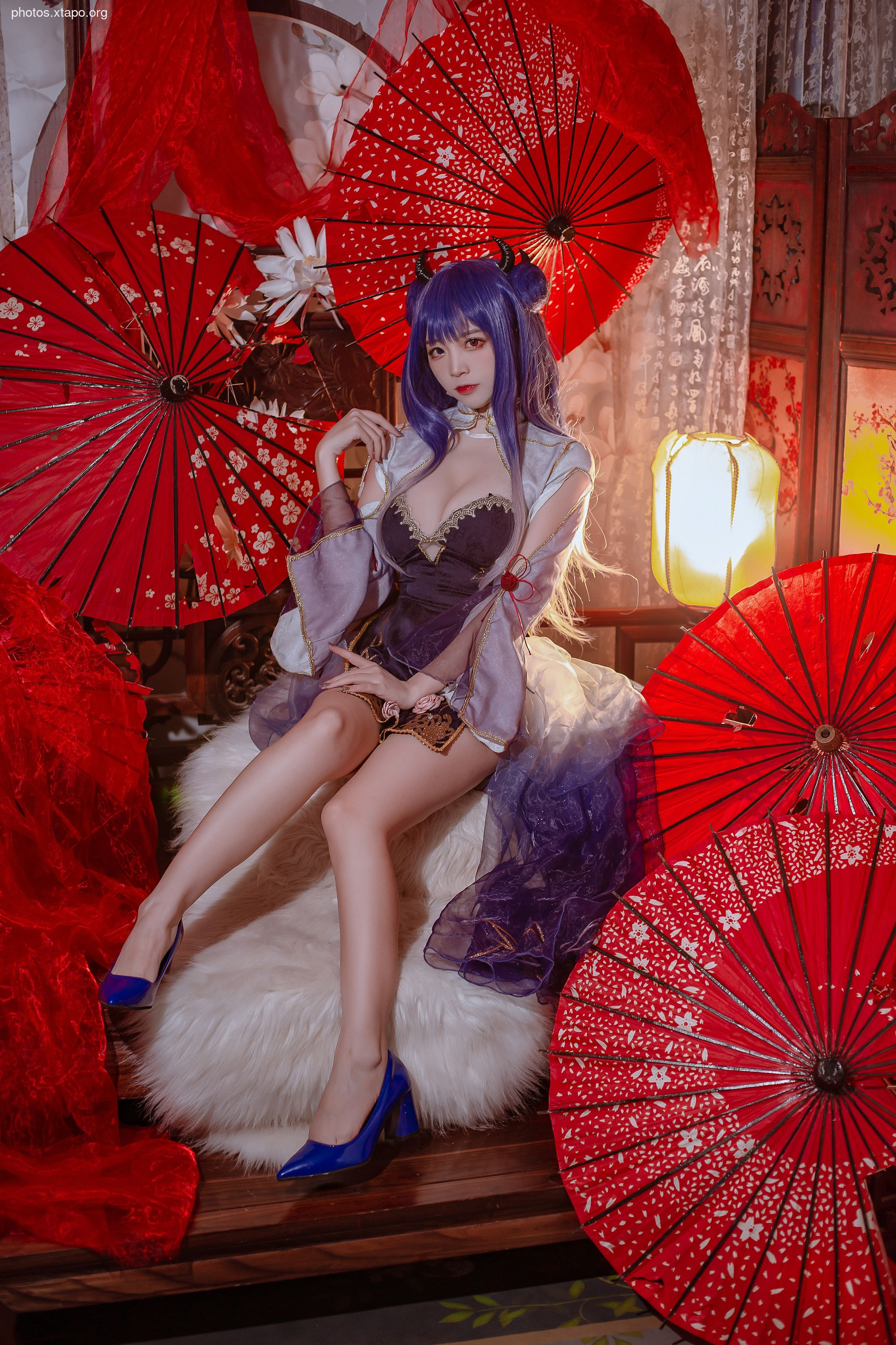 Popular coser Nisa - Blue Ibuki Cheongsam 29P-197MB