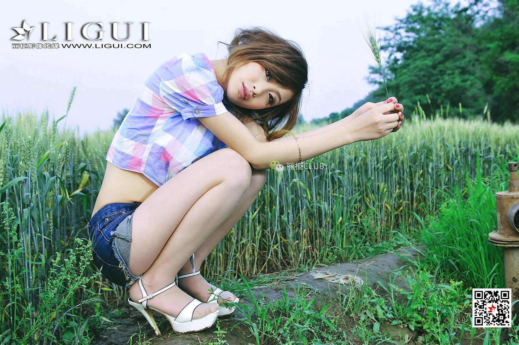 Leg model Tong Lei Mai Field Beautiful Legs Li Cabinel LIGUI