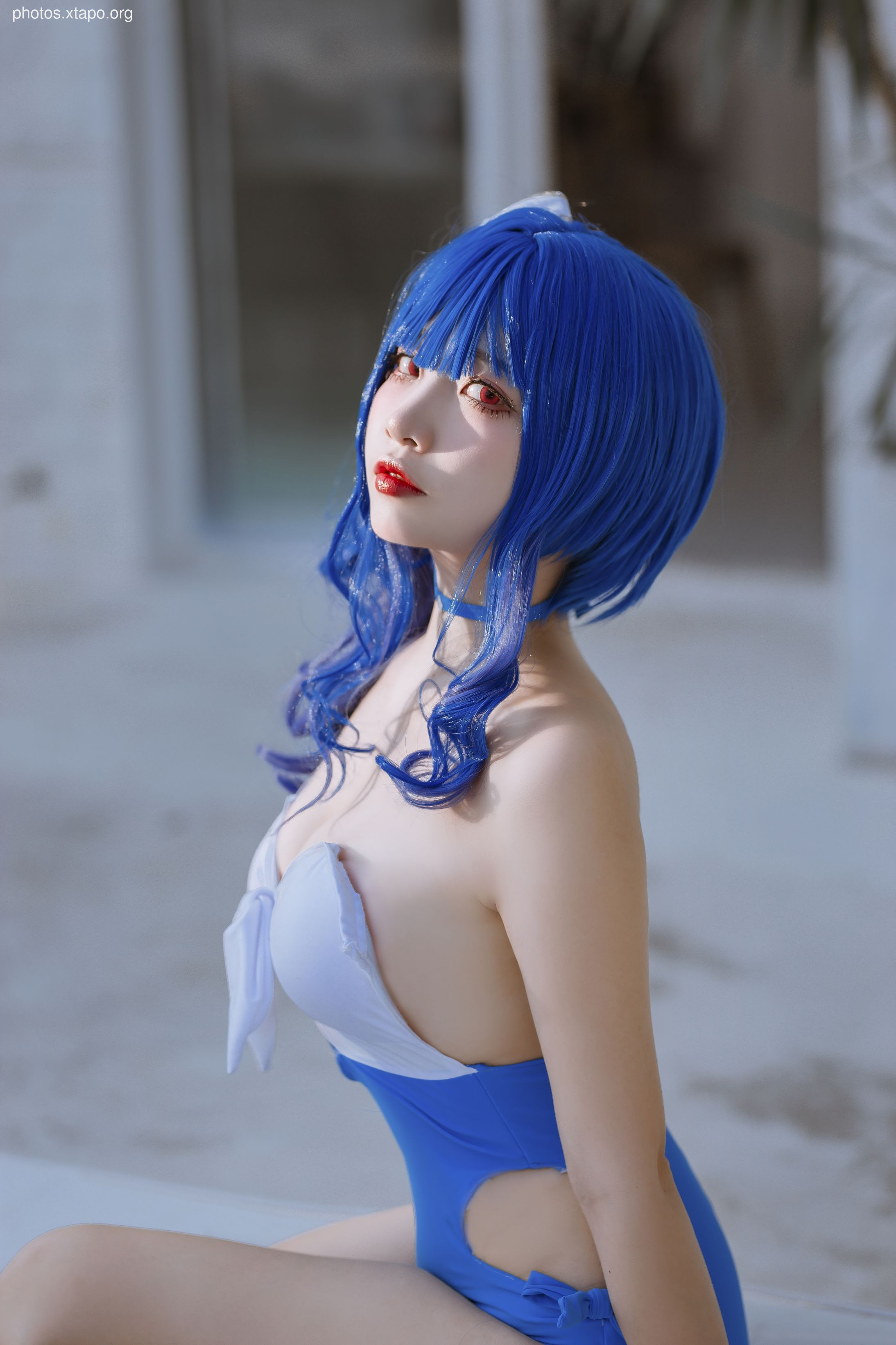 Erzuo Nisa Blue Bora Swimsuit 20p-364MB