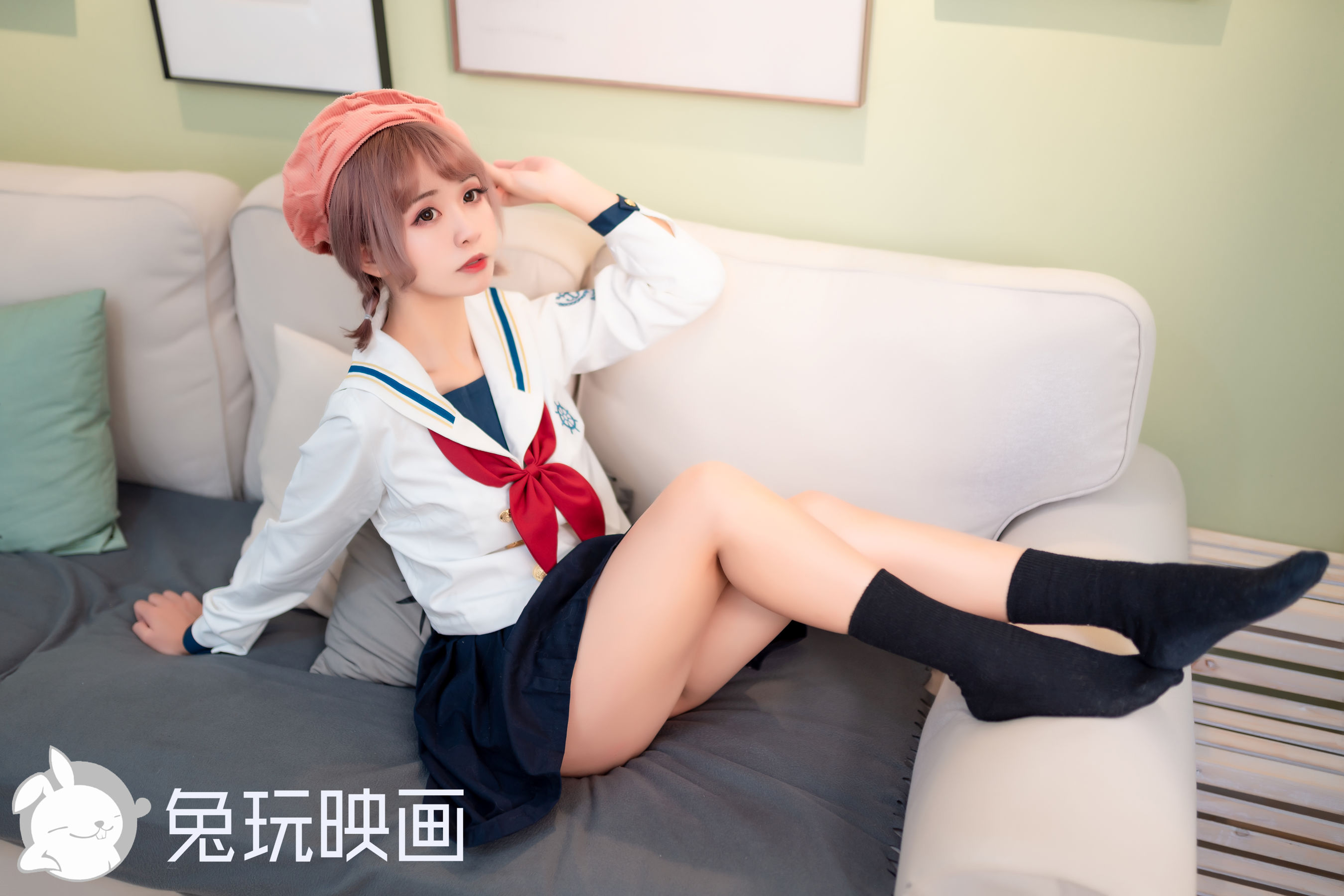 Rabbit Playing -JK Uniform Vol.040 Playful Girl