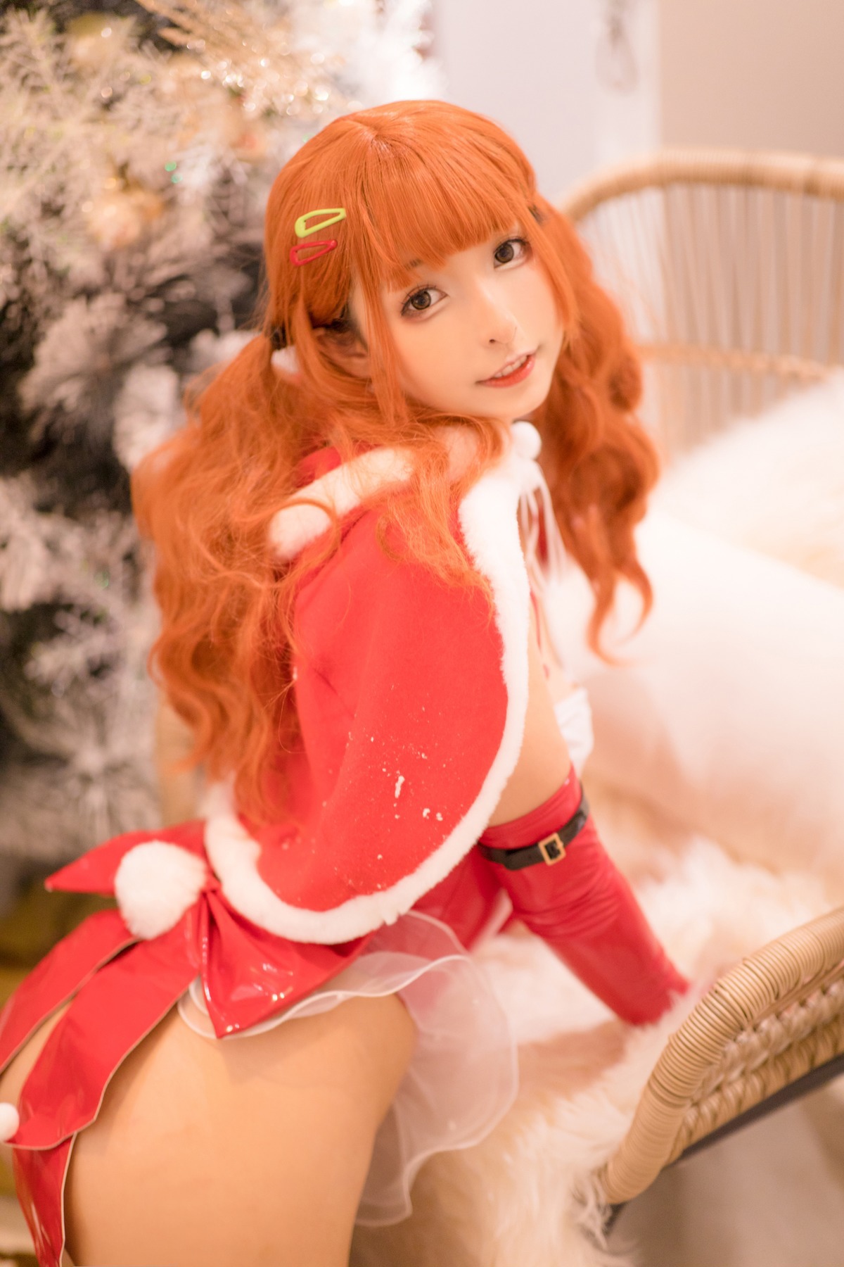 Kagurazaka Mafuyu Cosplay Christmas Queen 圣诞