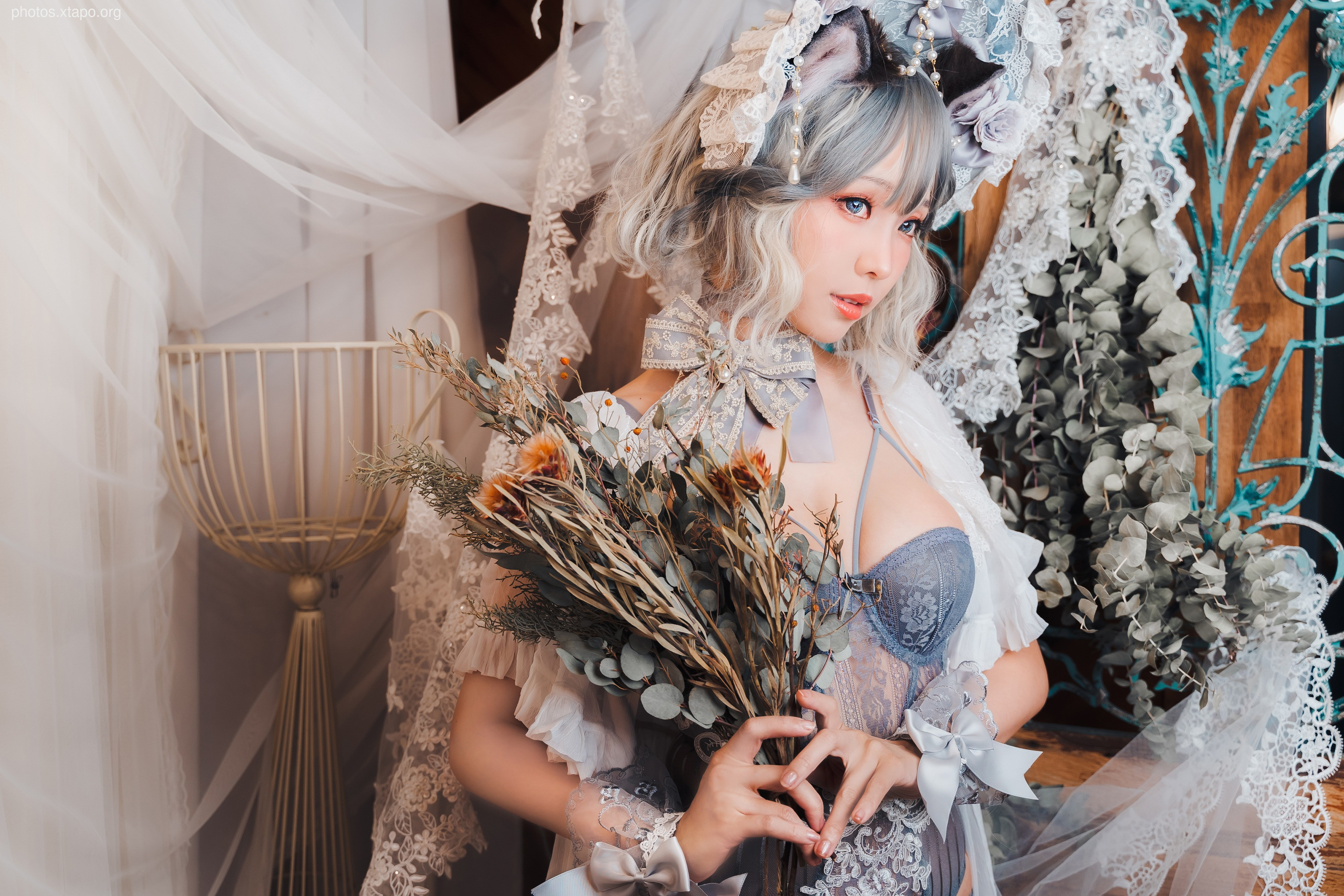 Elyee -Agdoll cat doll puppet cat girl figure