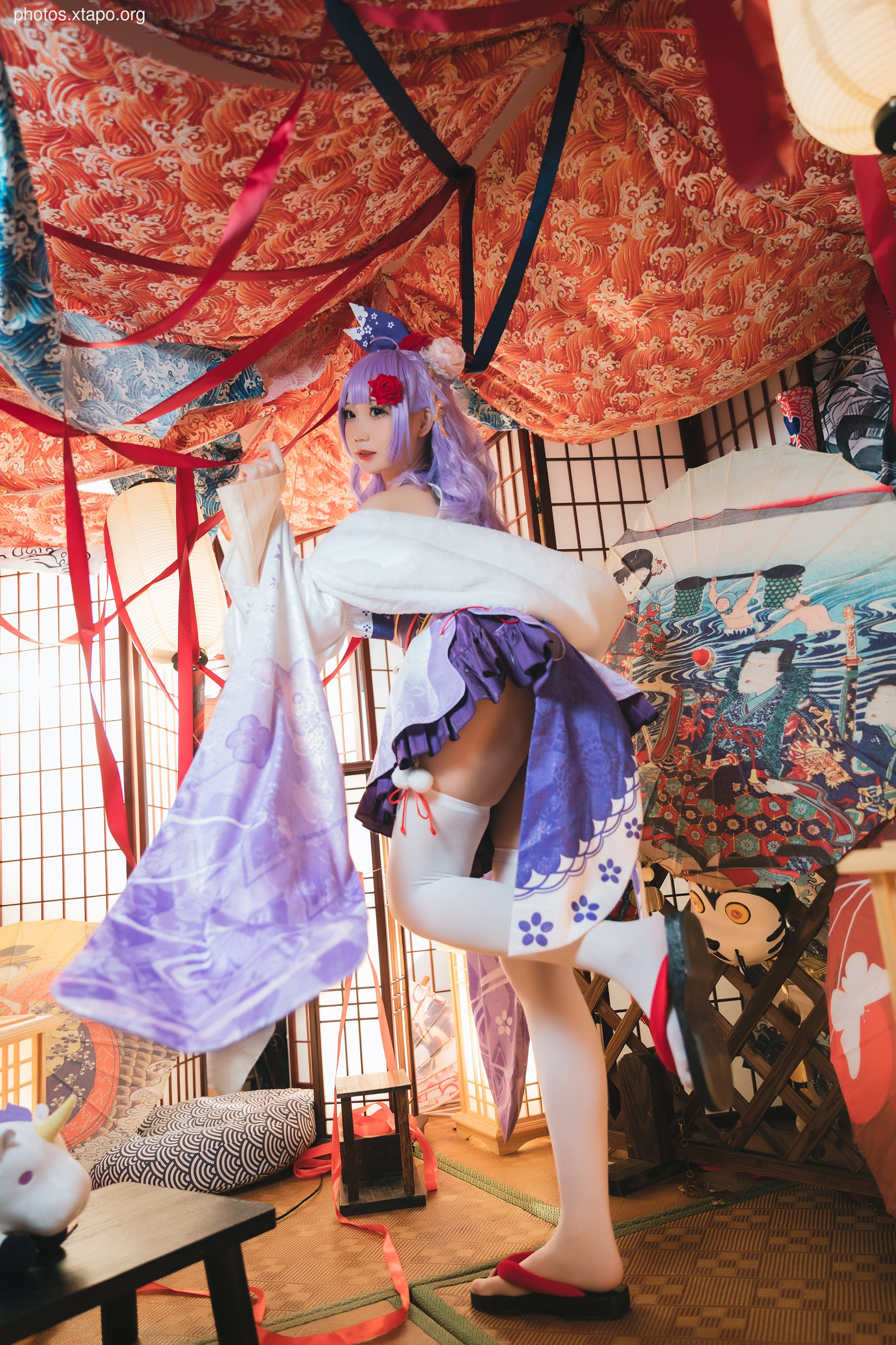 Swing carbon unicorn kimono 30p-124MB