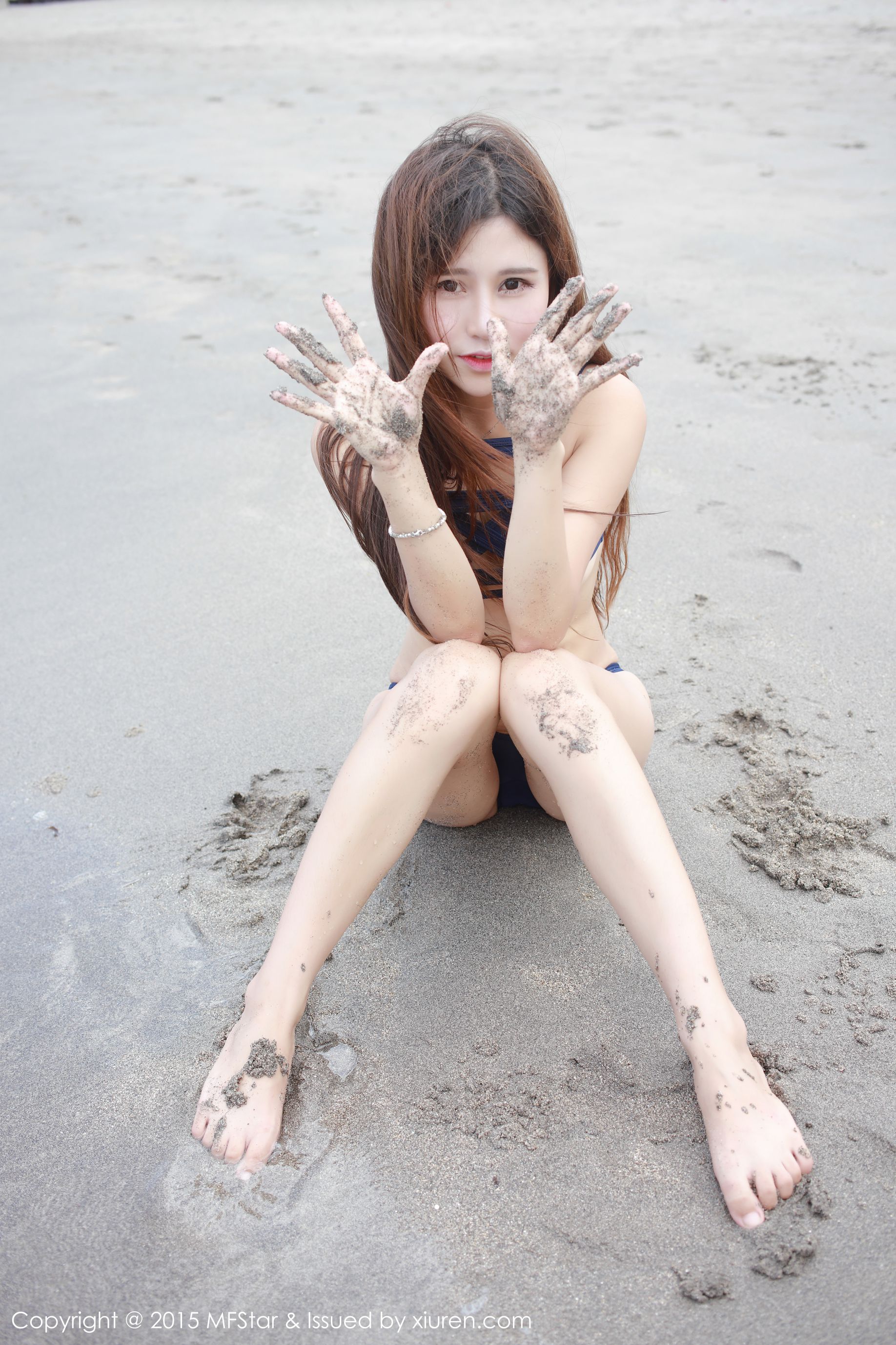 Milk Chu Chu's Longmu Island Travel white shirtbinding bikini Model Academy mfstar Vol.026