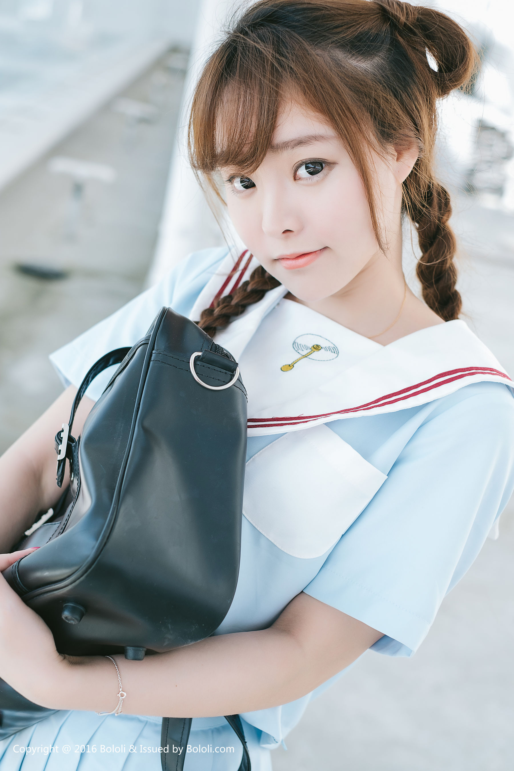 Liu Yanqi Japanese School Uniform Girl Qi Meng Culture KIMOE VOL.025