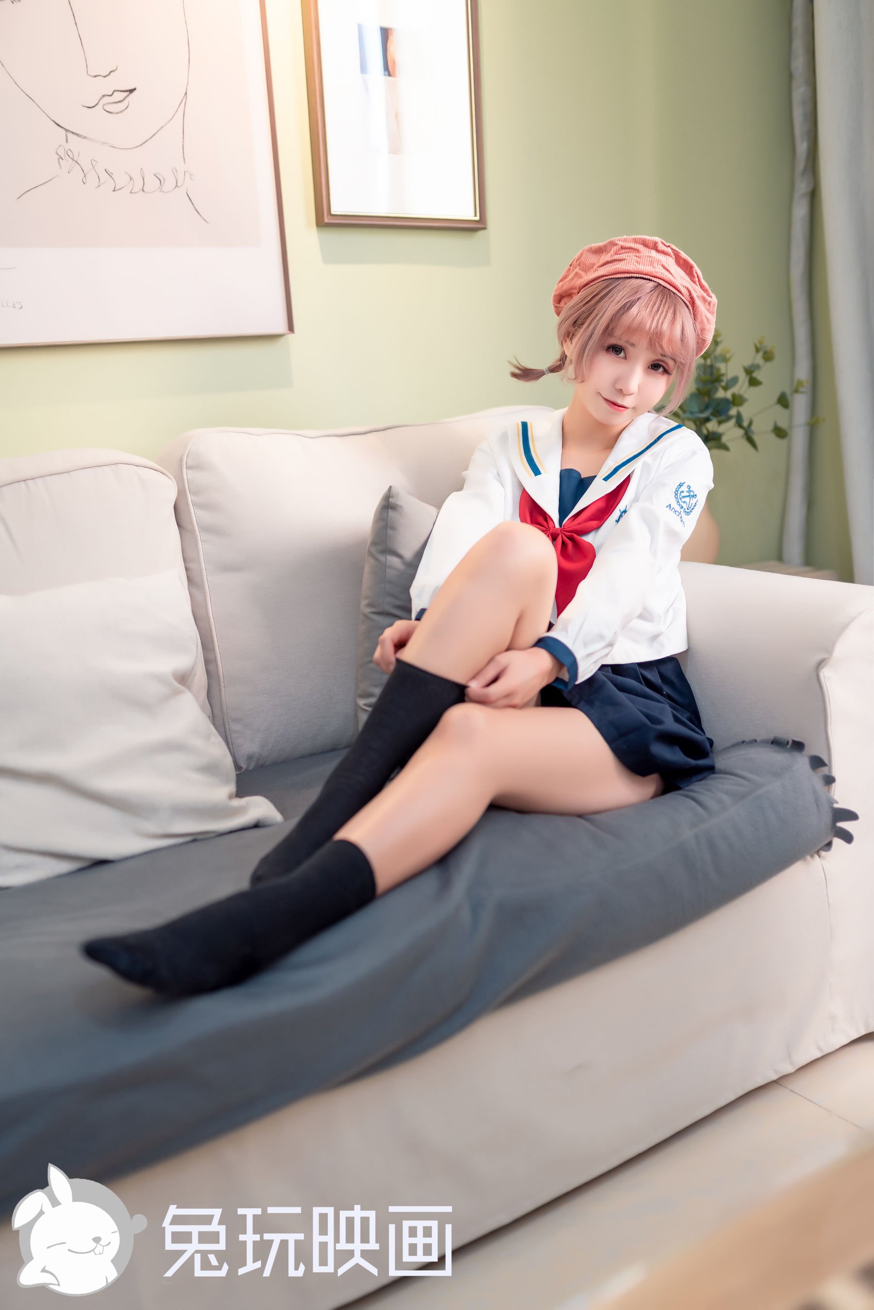 Rabbit Playing -JK Uniform Vol.040 Playful Girl