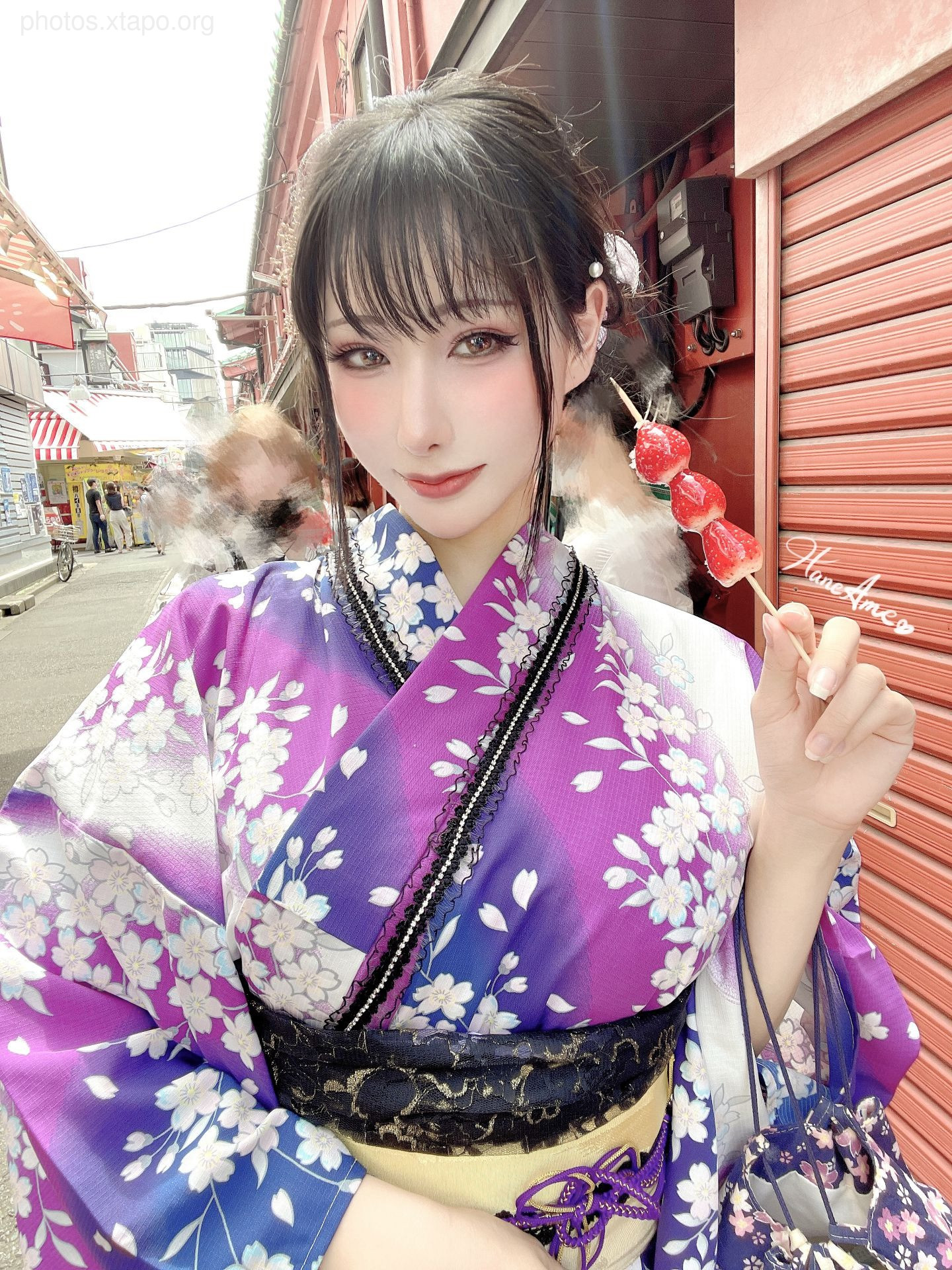 Violet summer yukata
