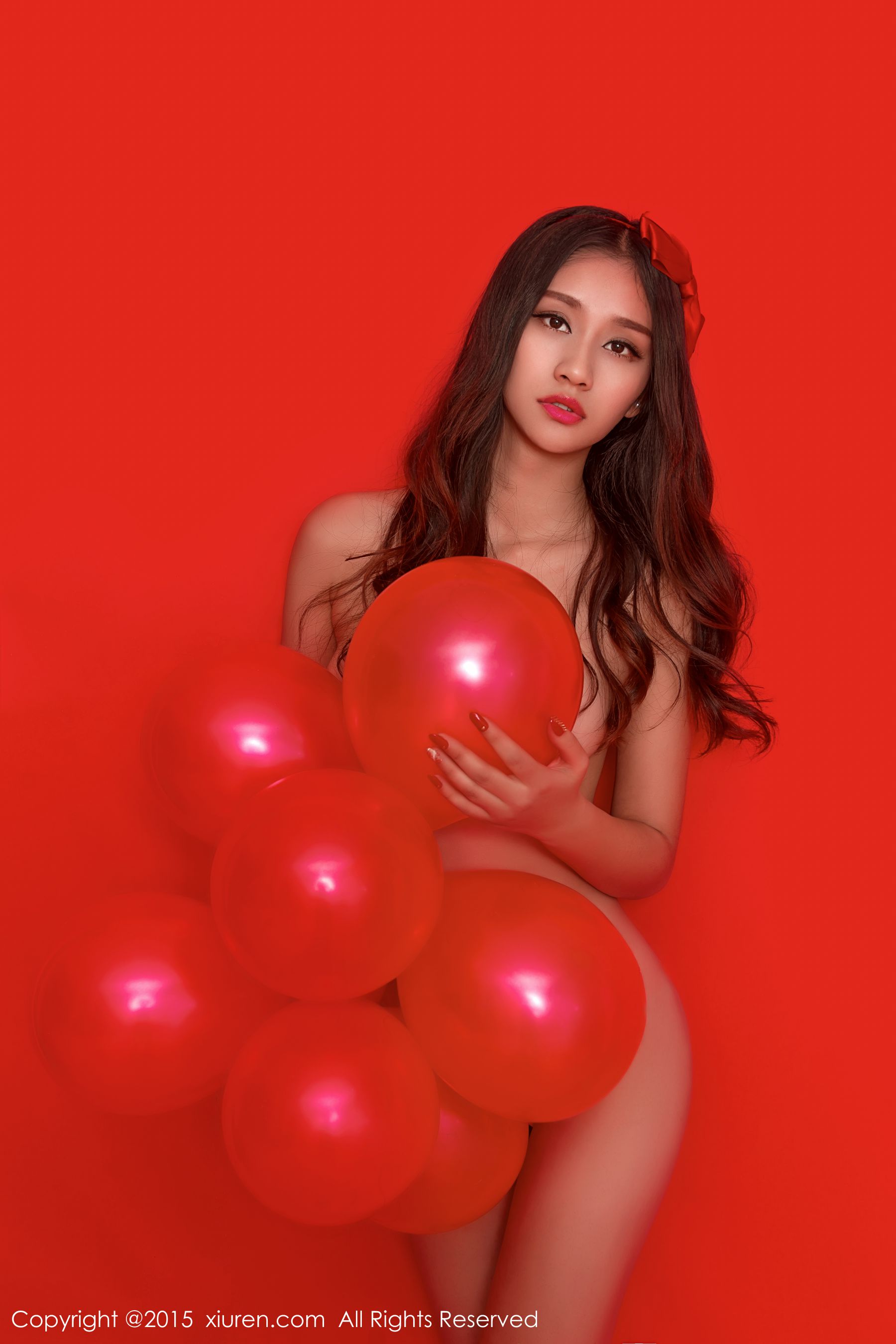 Sister Shi Yu's Red Background Theme Xiuren No.282