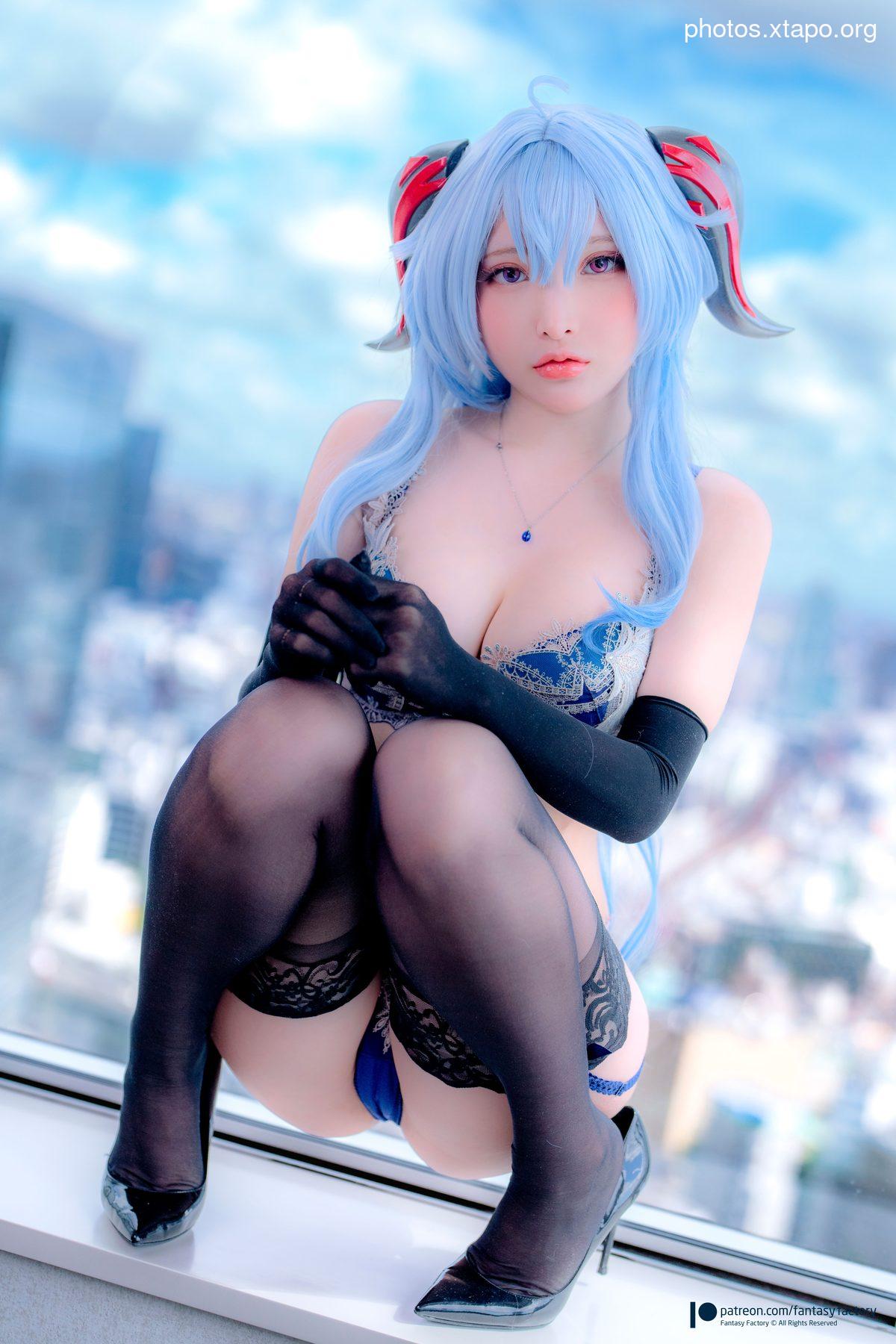 Fantasy Factory 小丁 – Cosplay 写真 – 甘雨内衣