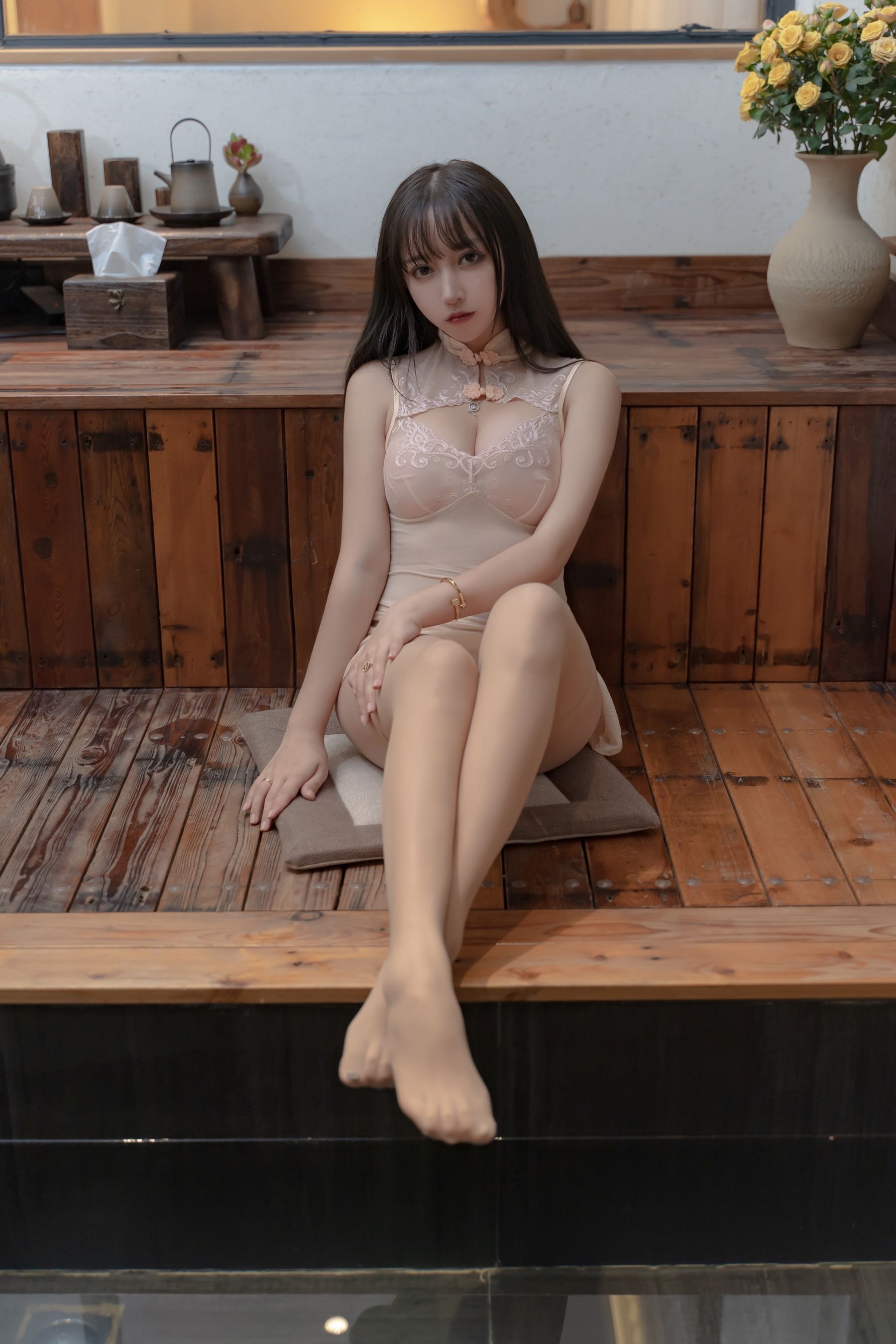 Cos welfare Douyu rice line SAMA photo -hot spring