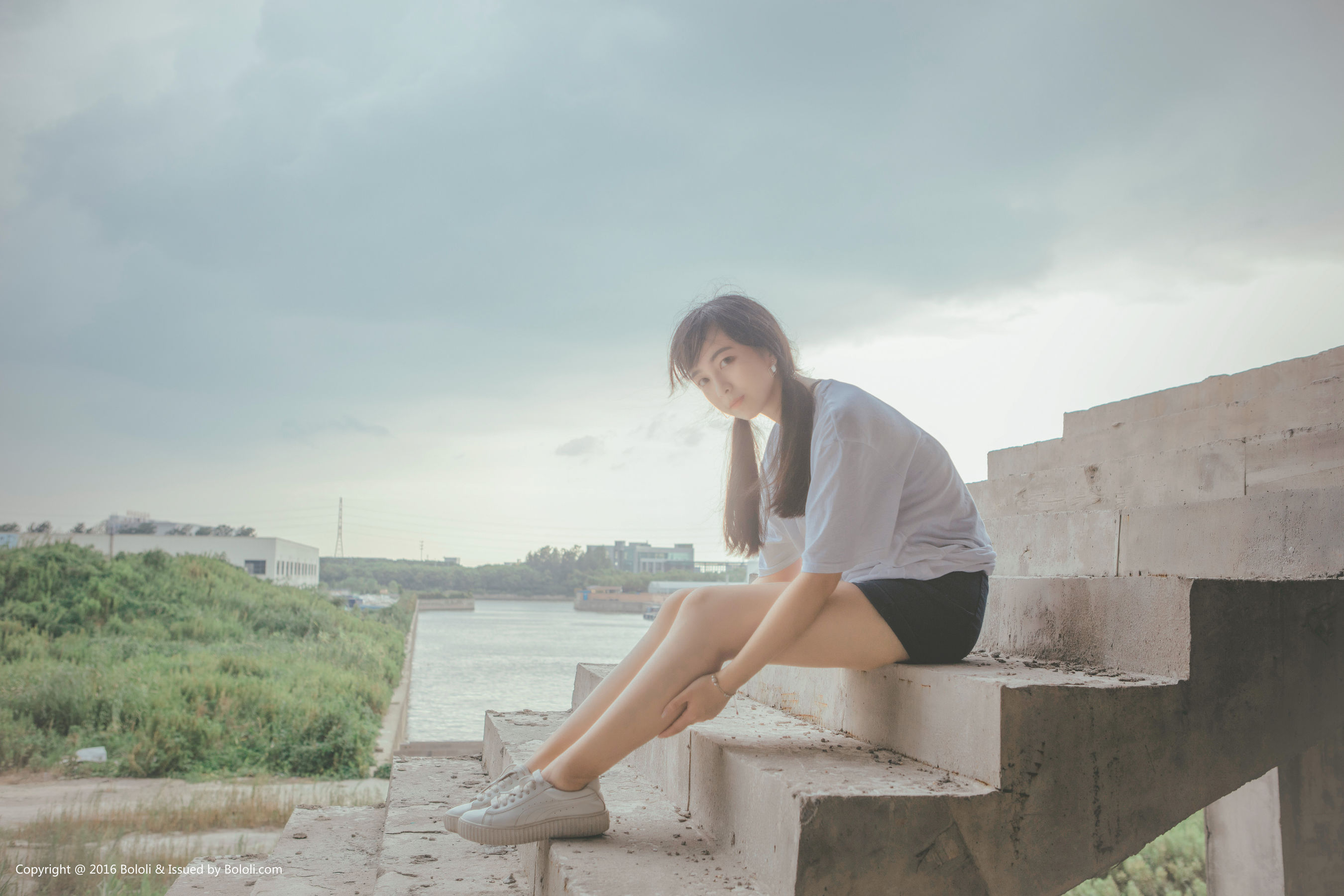 Super fierce Nuo Japanese Double Ponytail Girl Kimoe Que Meng Culture Kim020