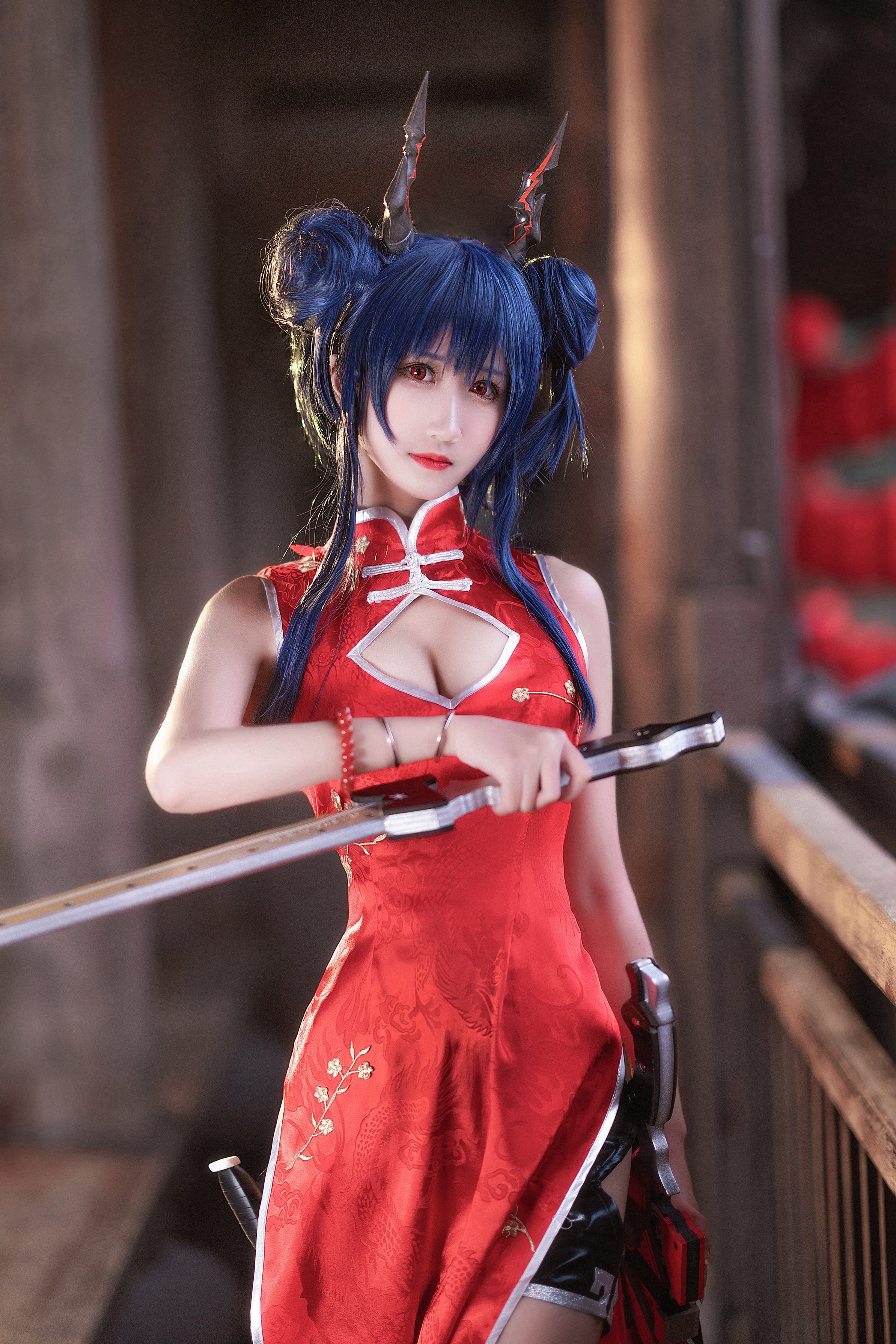 [三级_69] Fox Witch + Red Cheongsam 45P