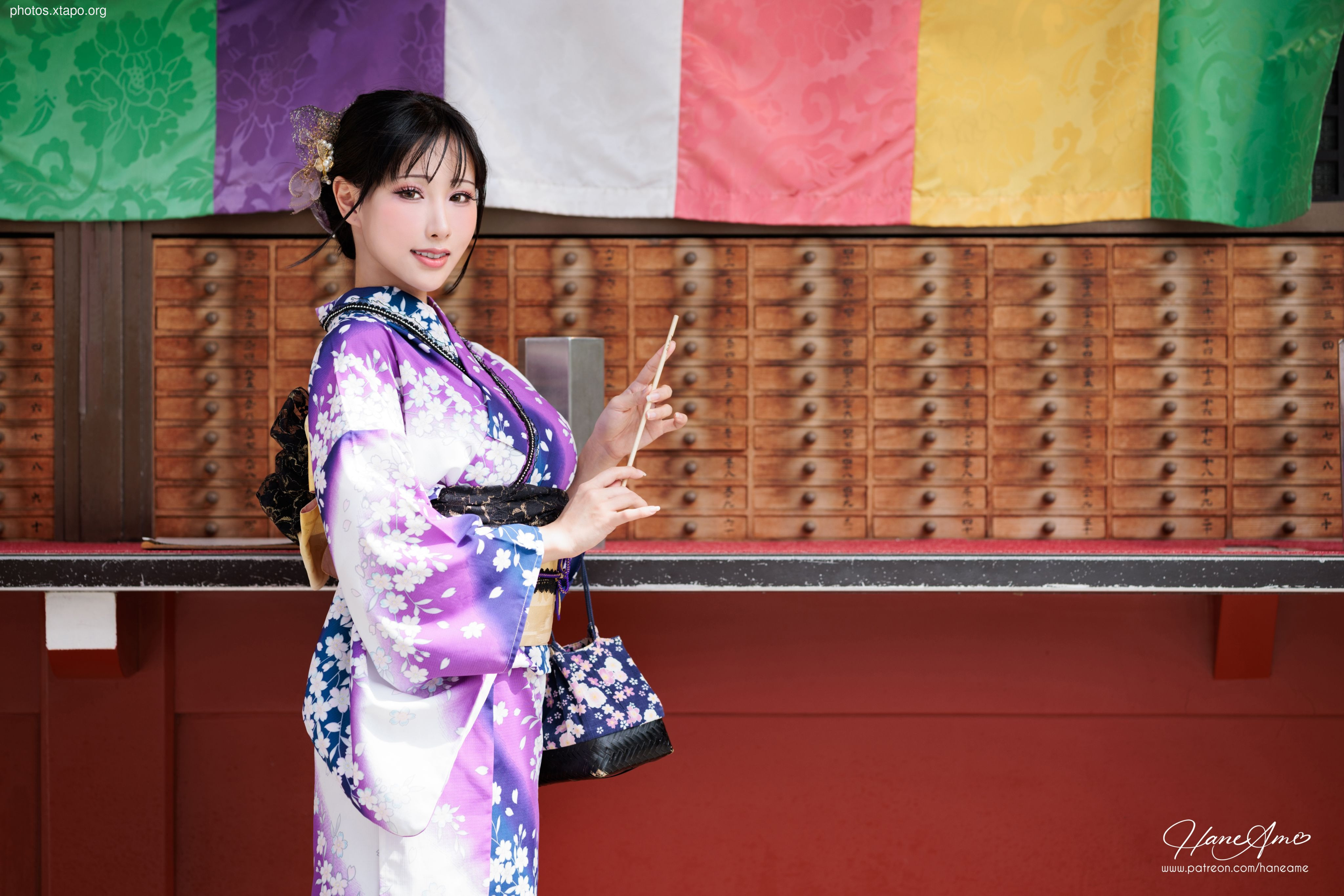 Violet summer yukata