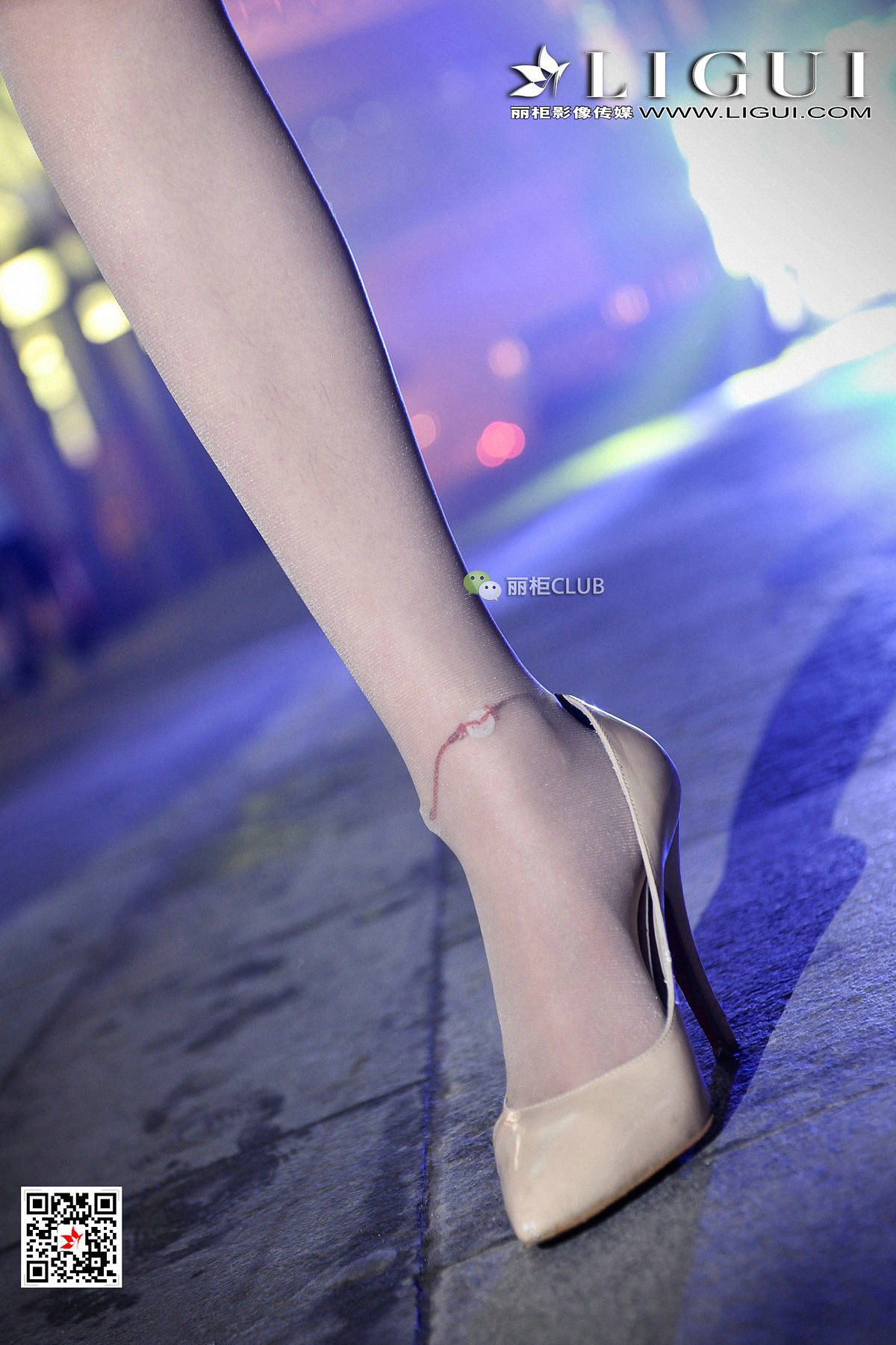 Leg Model Ling Ling Beautiful Legs Night Shooting Li Cabinel Ligui