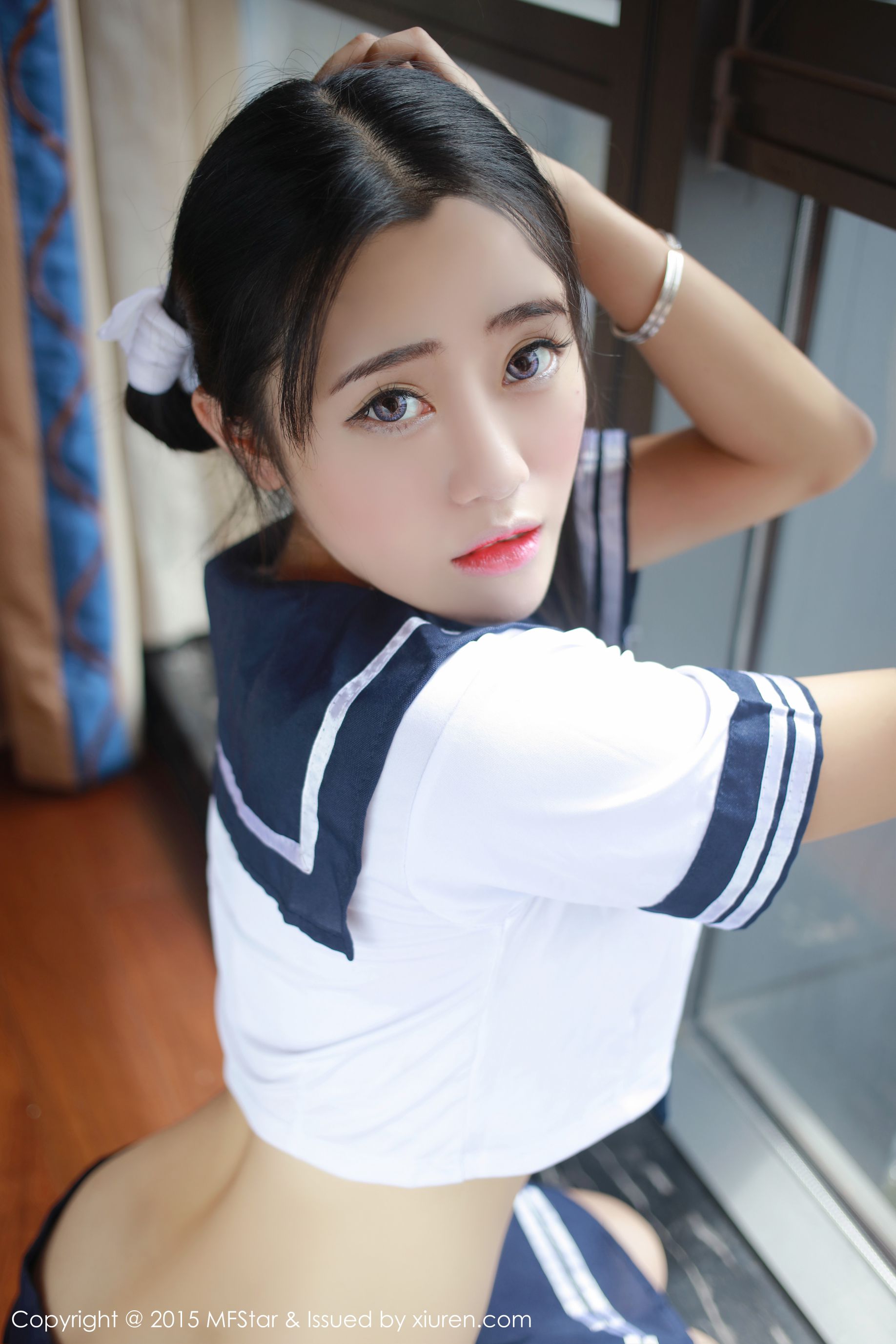 Dou Dou Liang Youlina 3 Set Sexy Uniform Series Model Academy MFSTAR VOL.032