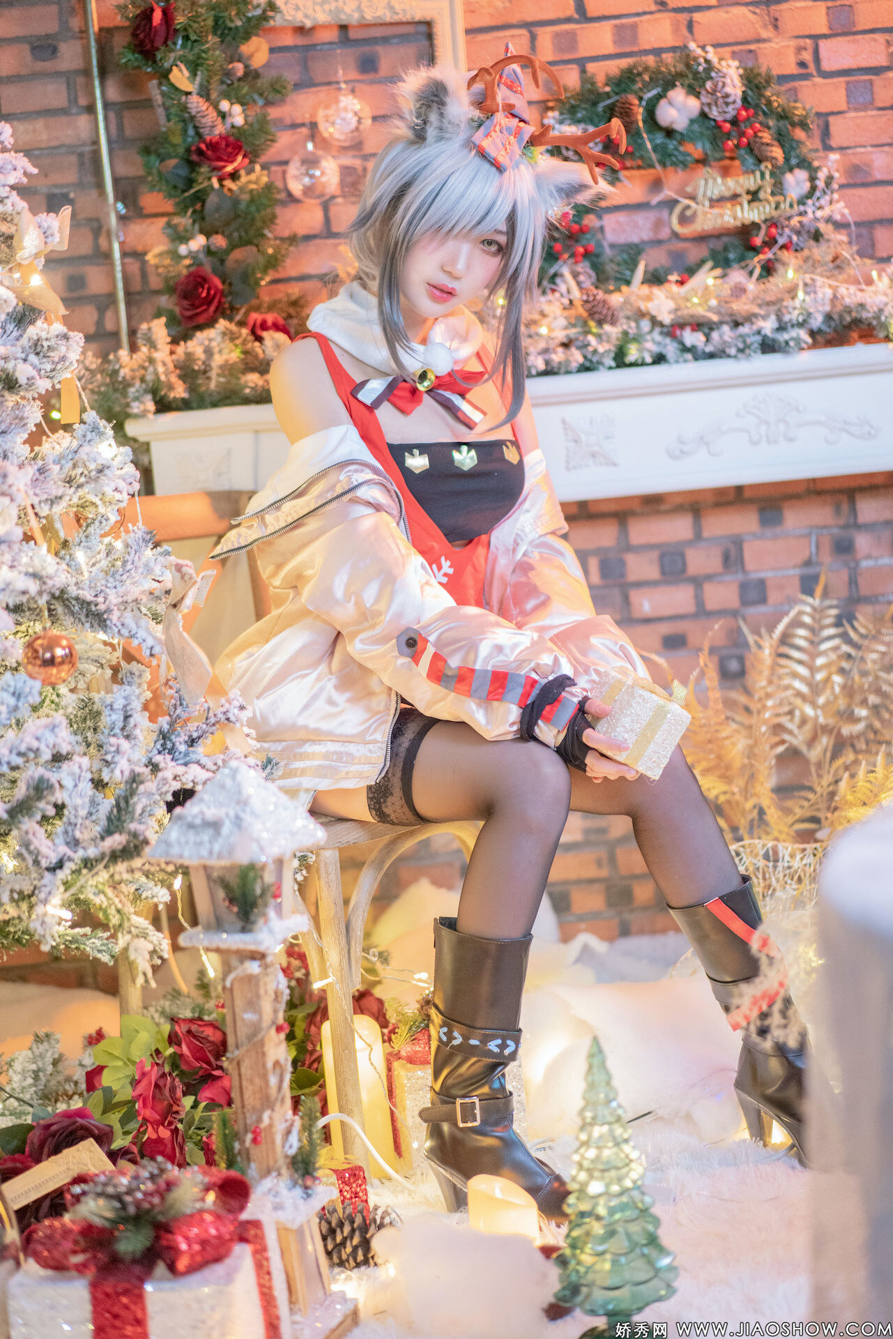 [Zhou Ji is a cute bunny] Christmas black Arknights Schwarz