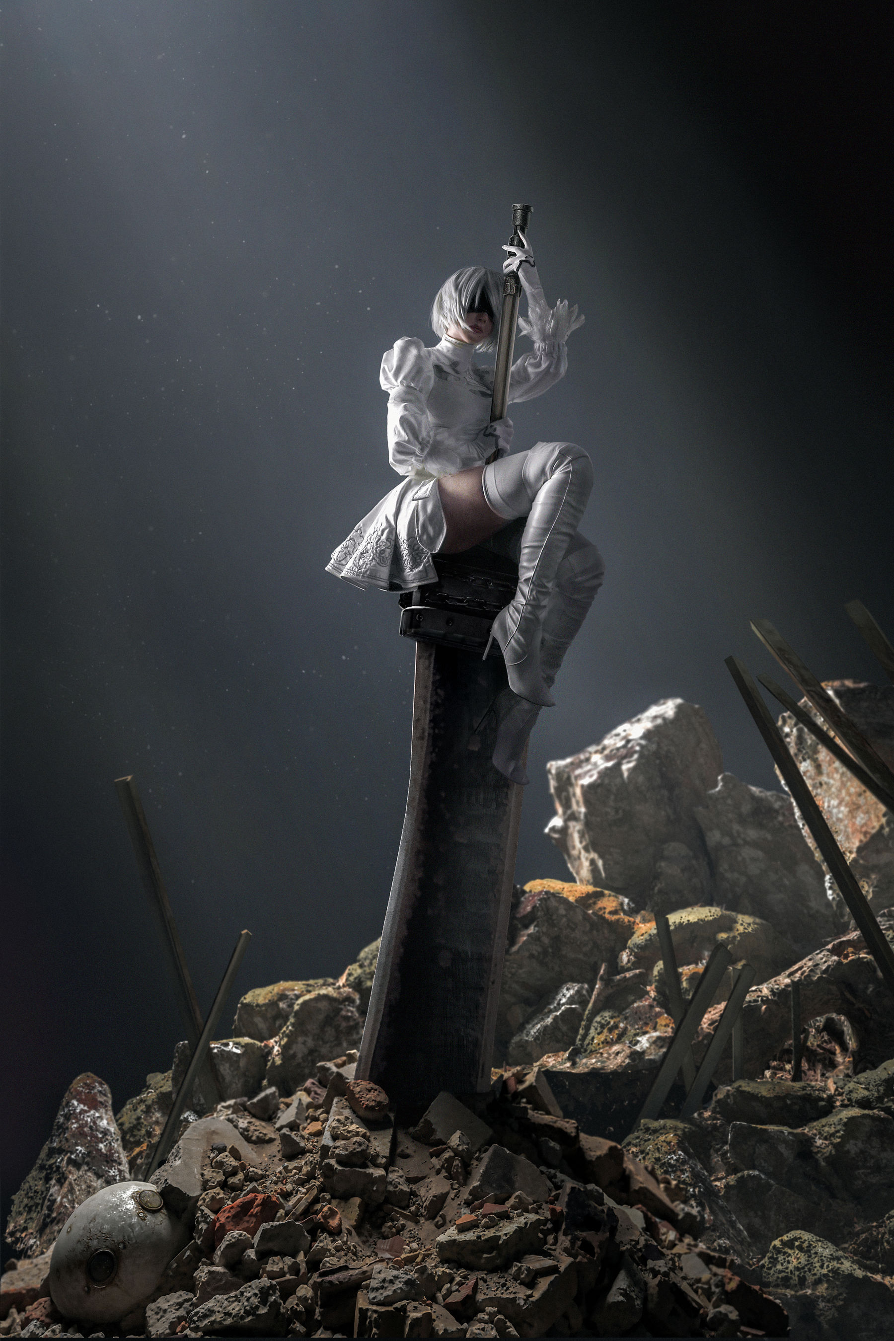 COS Welfare Foreign Beauty Sayathefox -2B White Dress